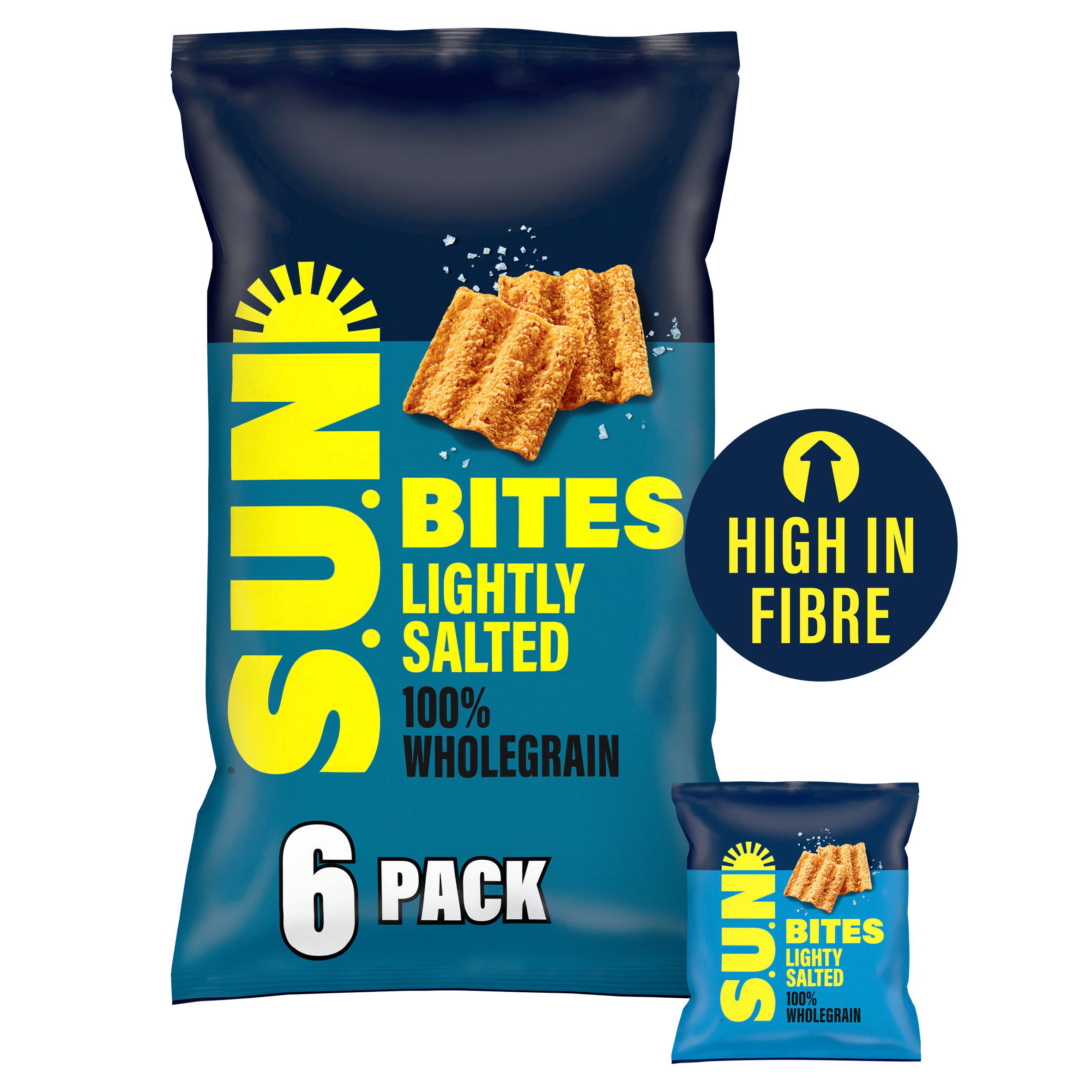 Sunbites Lightly Salted Crisps 6x25g