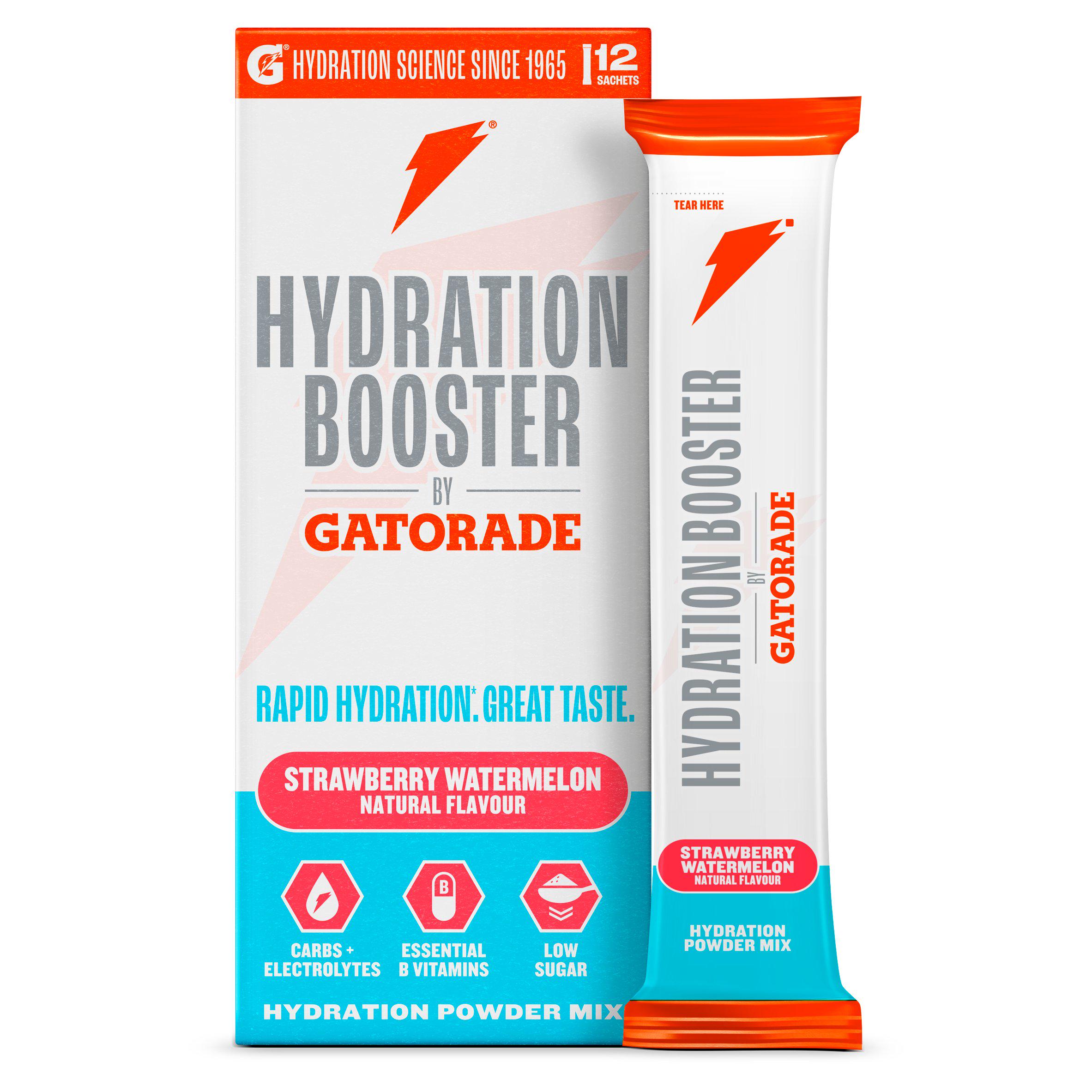 Gatorade Hydration Booster 12 x 13.5g Strawberry Watermelon Mix Powder Sachets