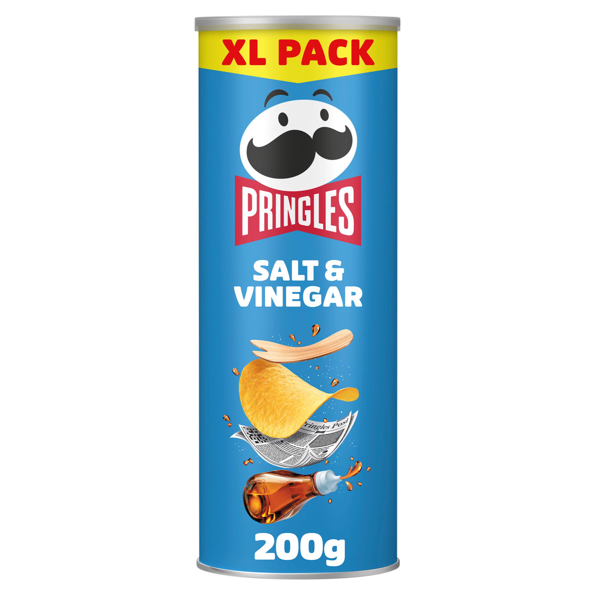 Pringles 200g Salt & Vinegar Sharing Crisps