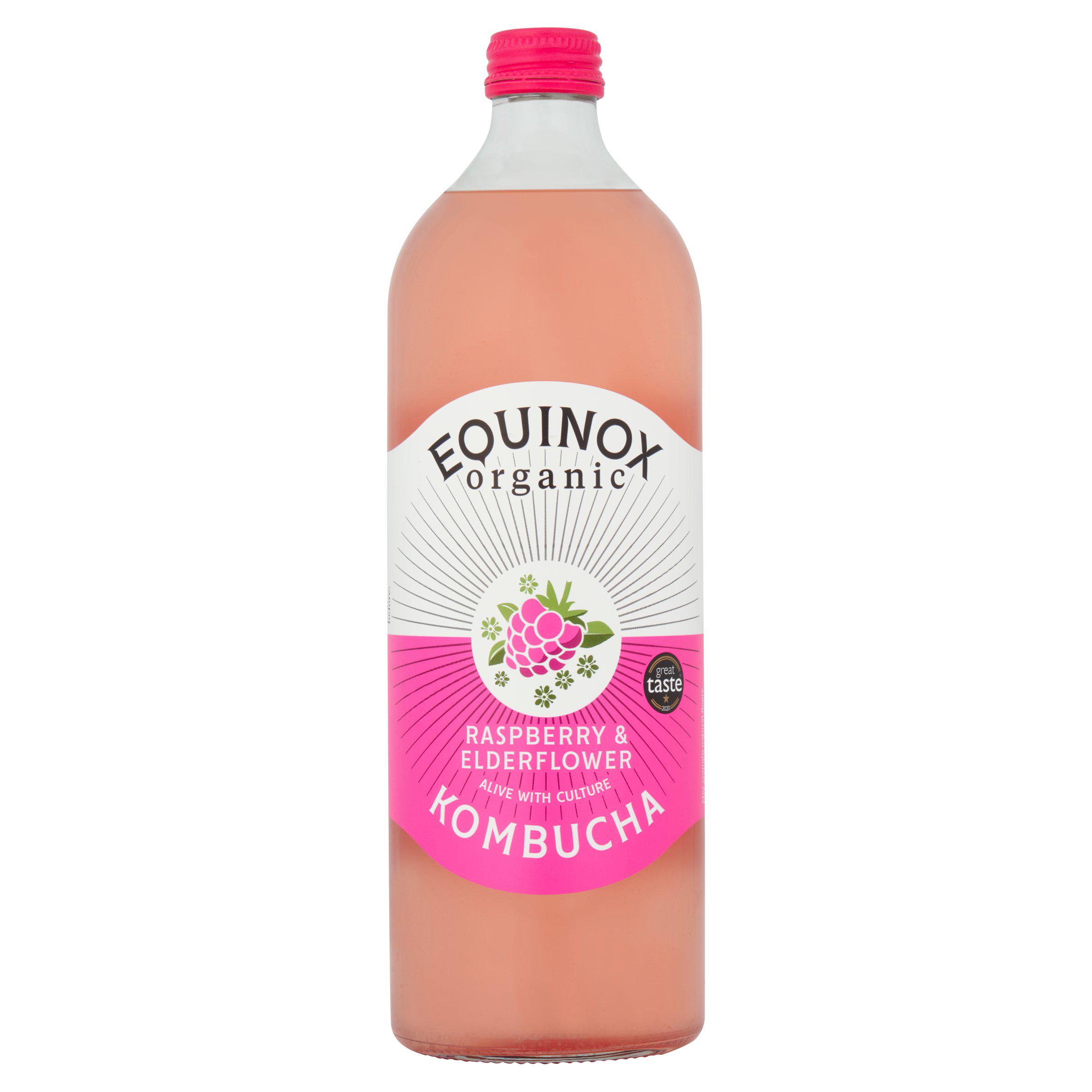 Equinox 750ml Raspberry & Elderflower Organic Kombucha Drink