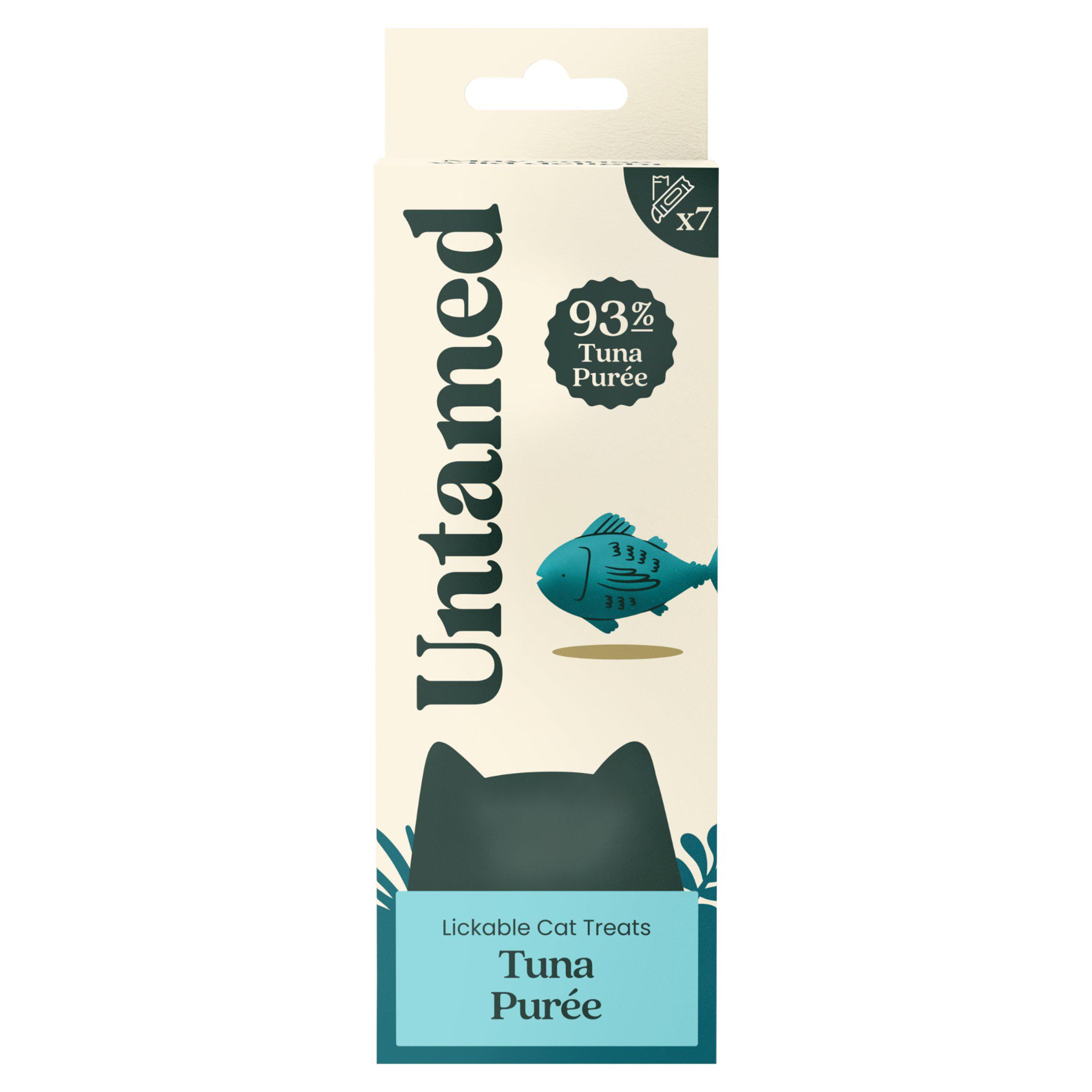 Untamed 7 x 15g Tuna Puree Lickable Cat Treats