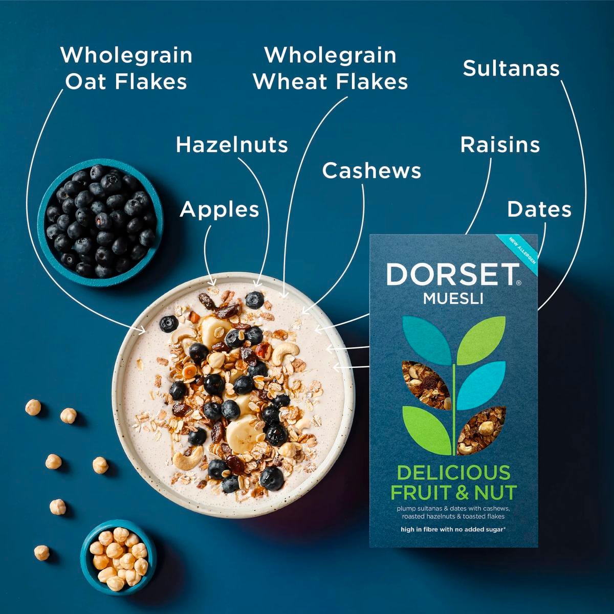 Dorset Cereals 500g Fruit & Nut Breakfast Muesli thumbnail 3