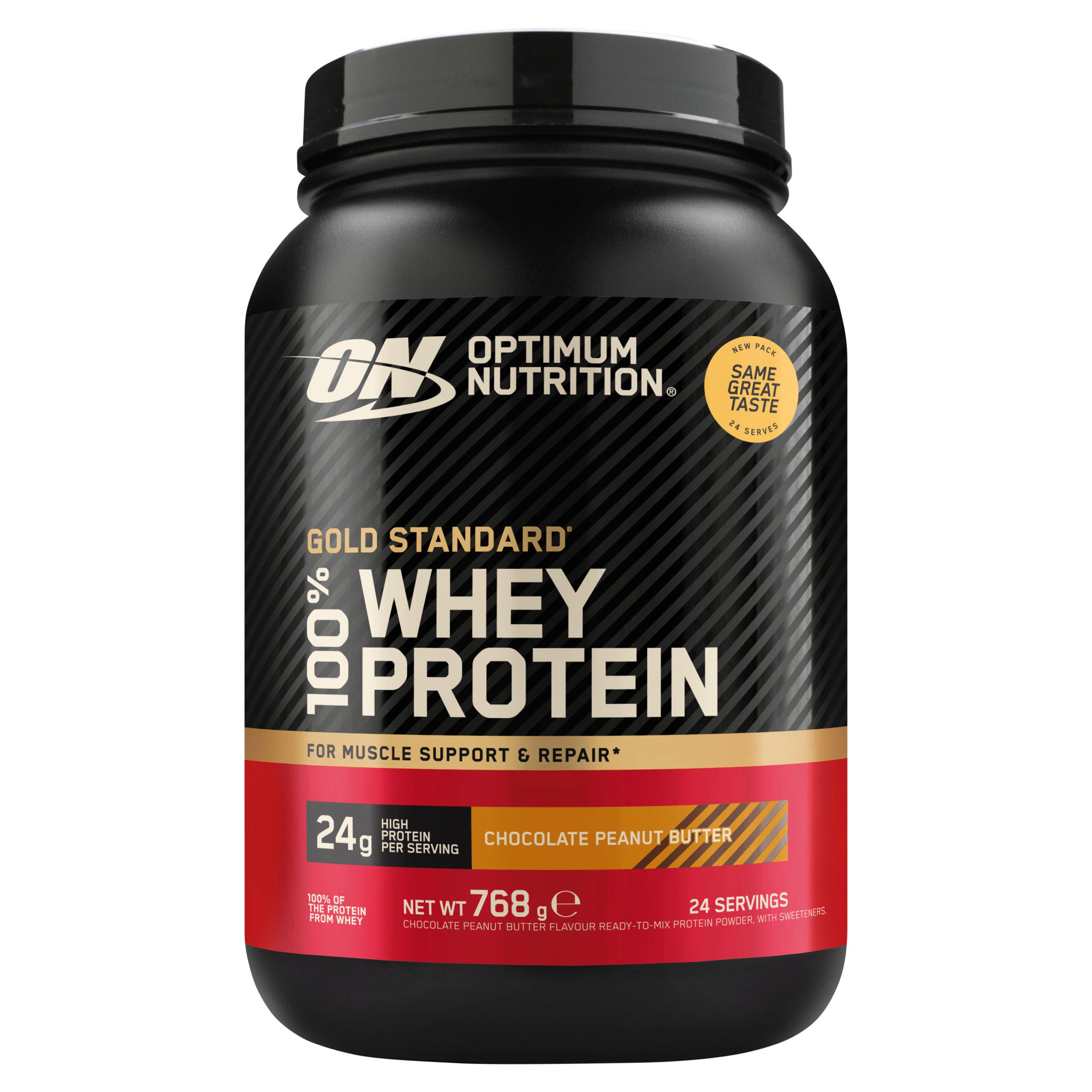 Optimum Nutrition 768g Chocolate Peanut Butter Gold Standard 100% Whey Protein