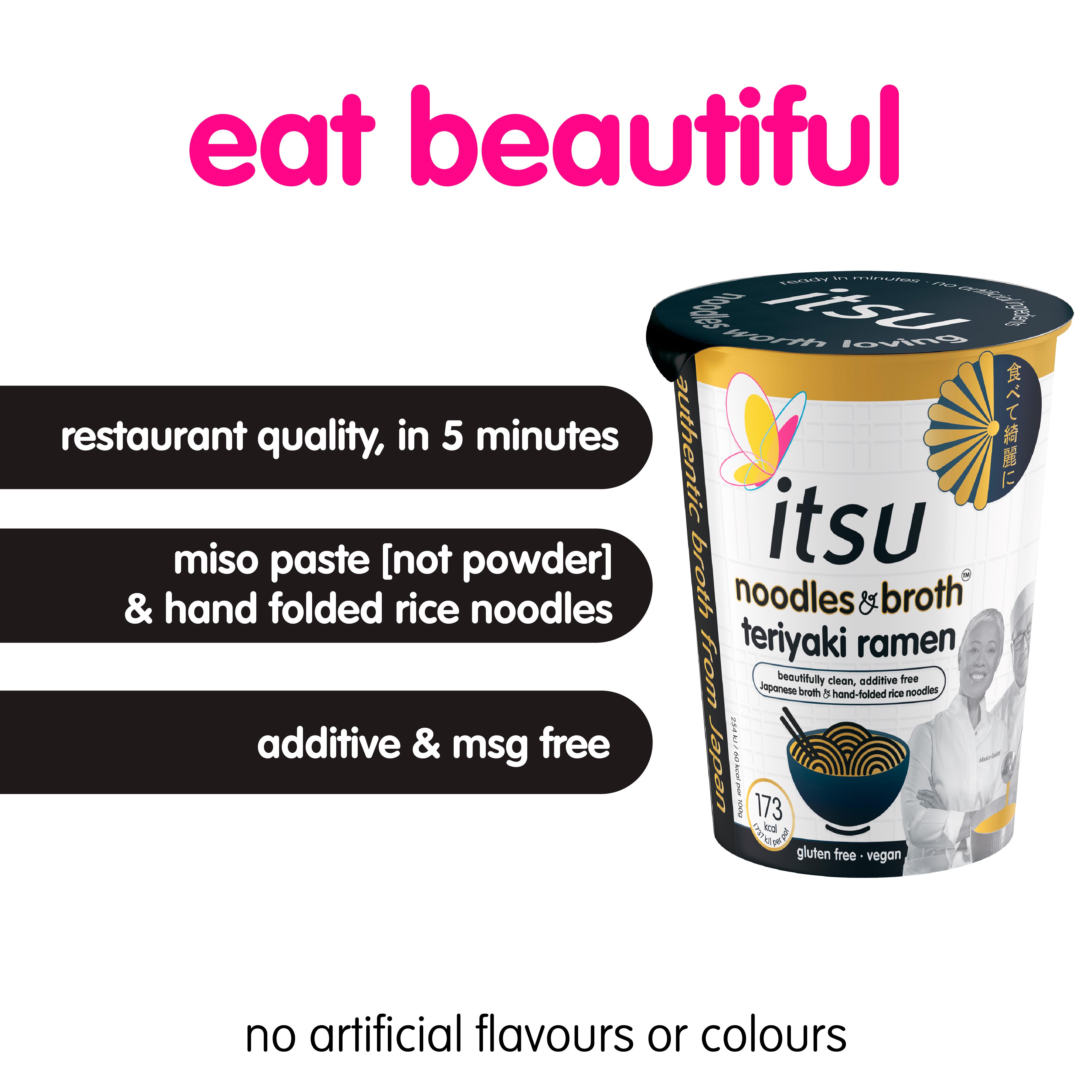 itsu 65g Instant Noodles & Broth Teriyaki Ramen thumbnail 2