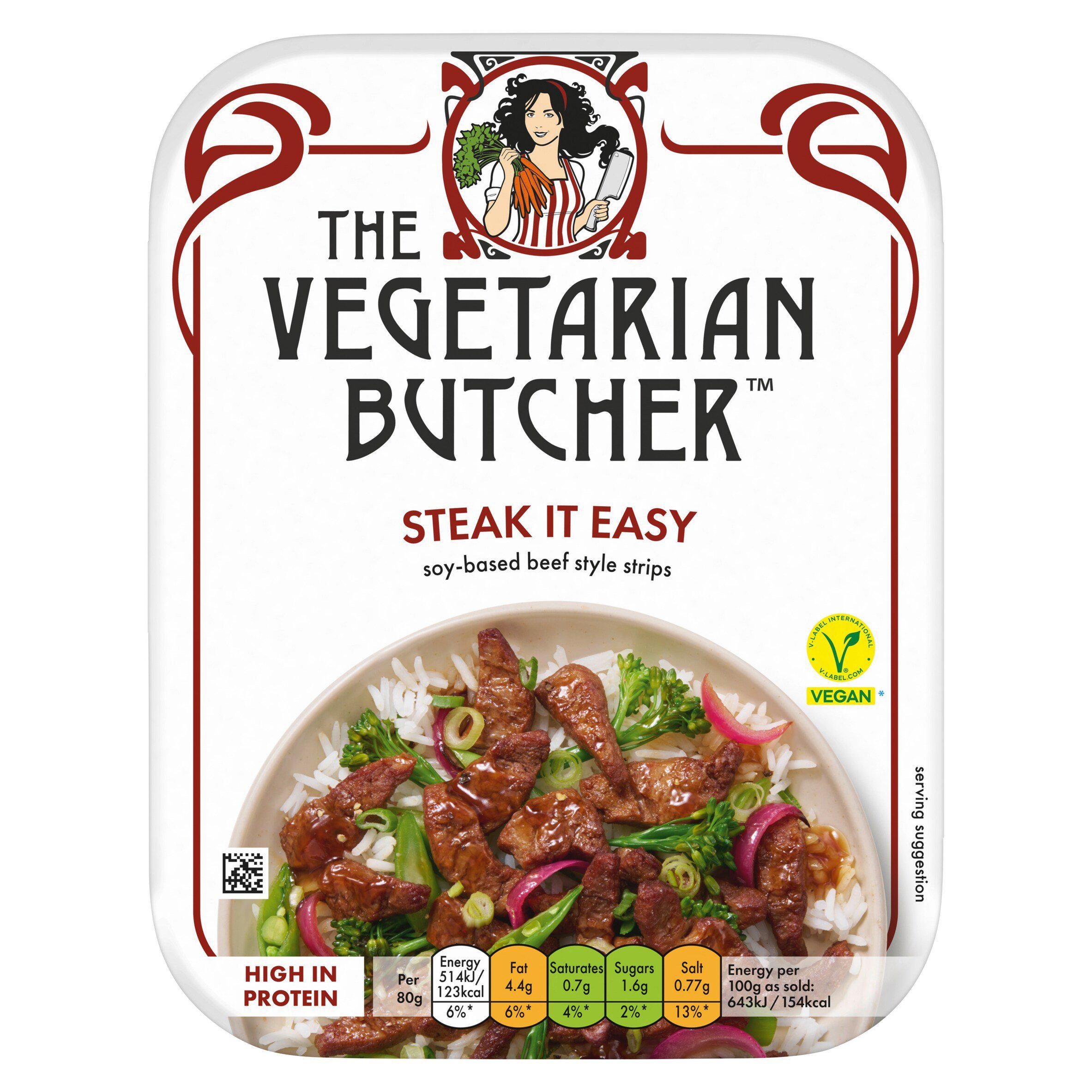 The Vegetarian Butcher 160g Steak It Easy Vegan Beef Style Strips