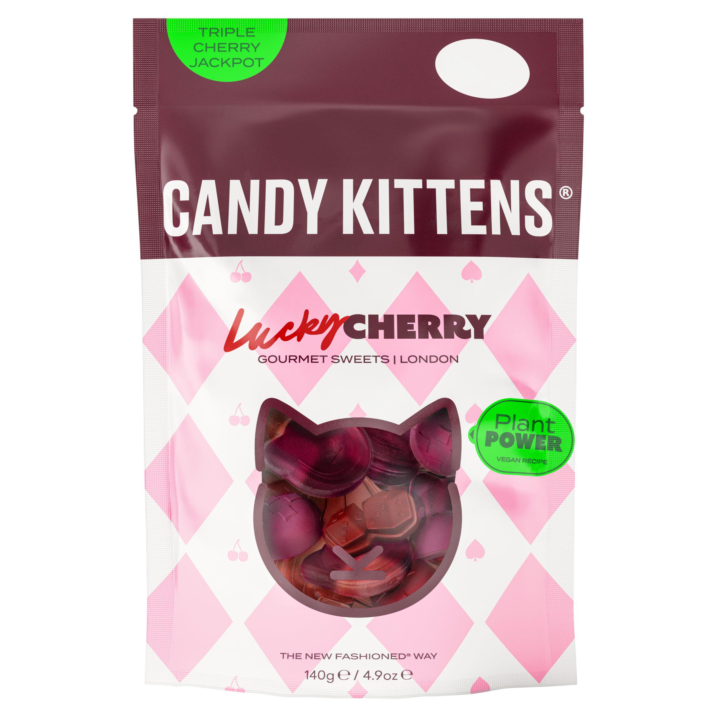 Candy Kittens 140g Lucky Cherry Gourmet Sweets Bag