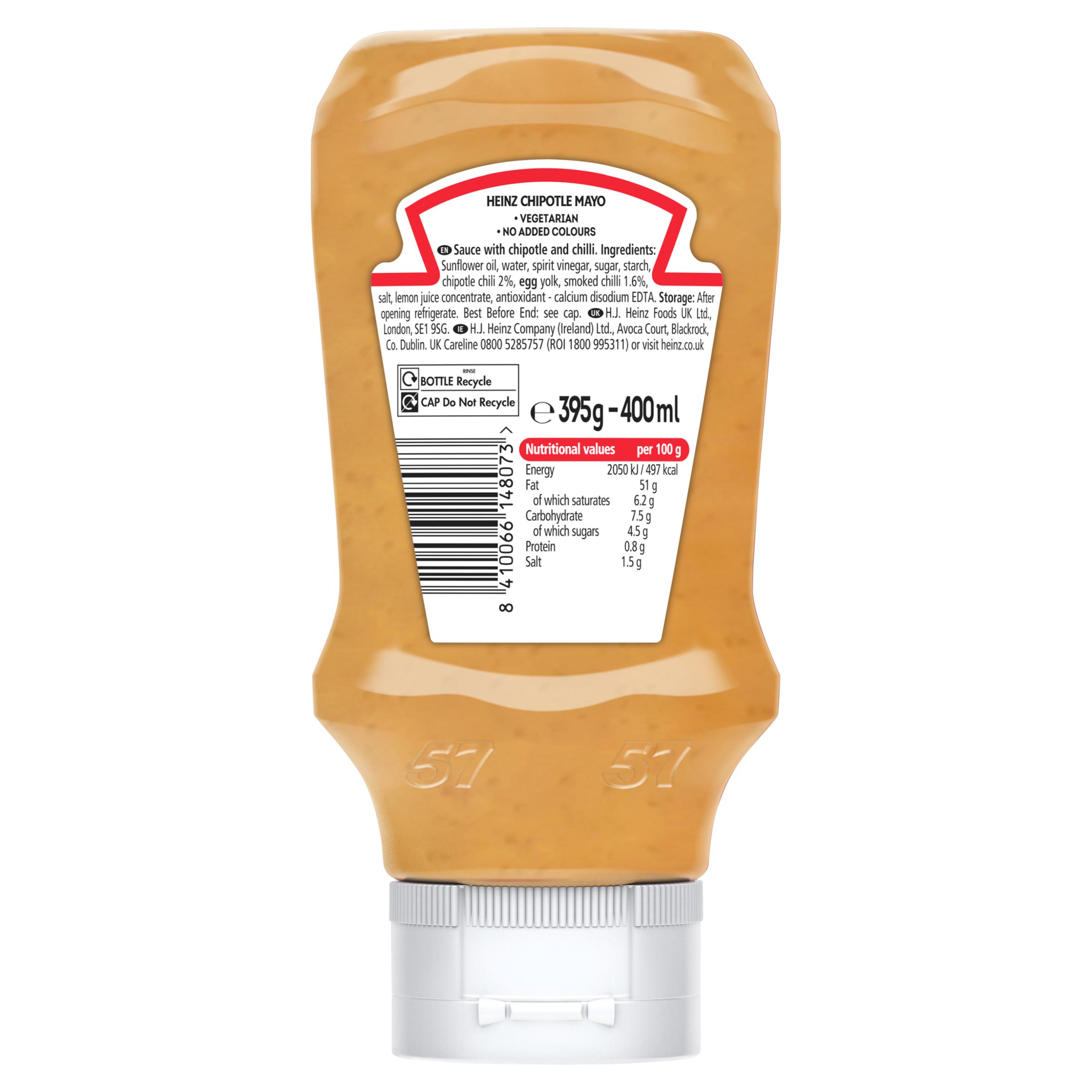 Heinz 400ml Chipotle Mayonnaise Sauce thumbnail 5