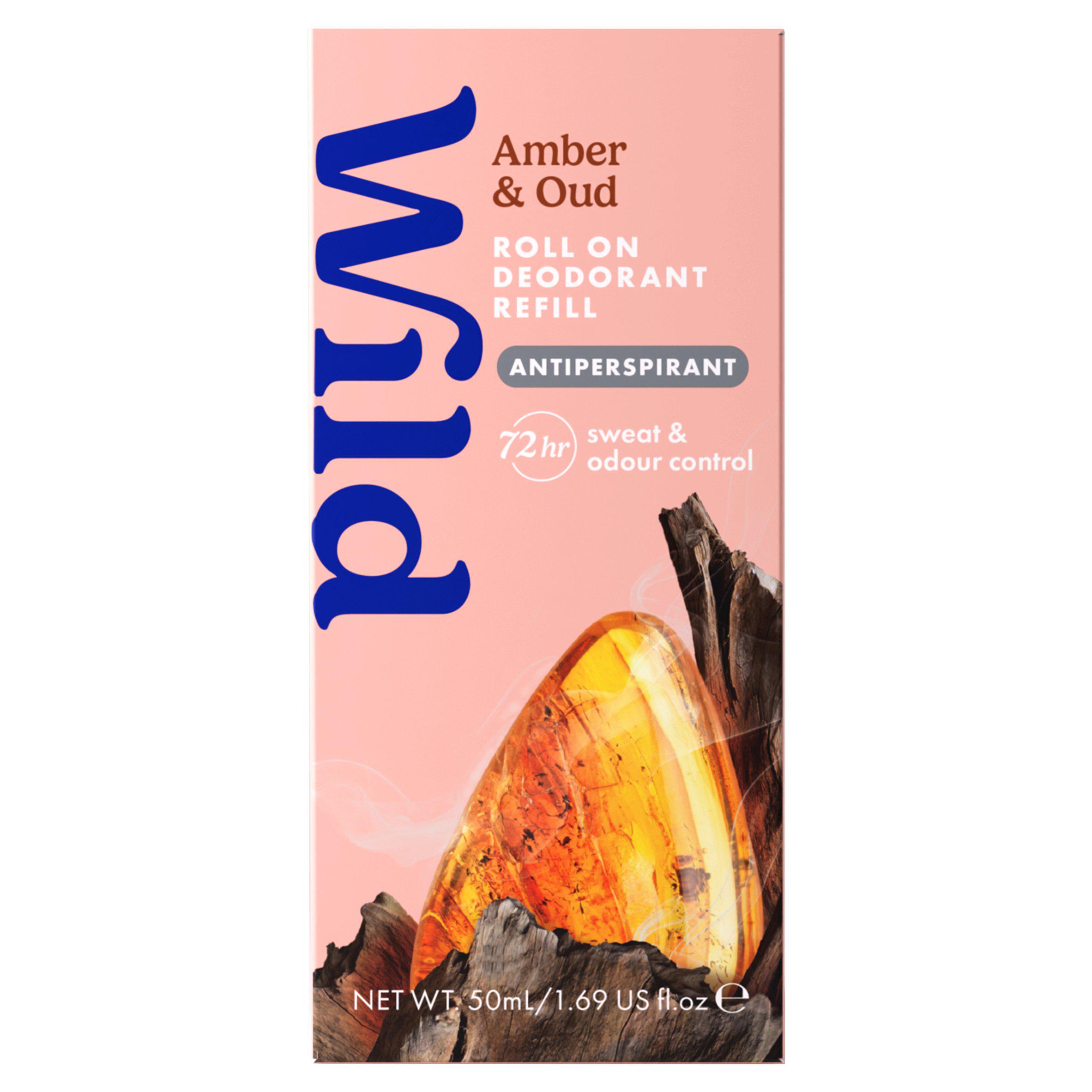 Wild Amber & Oud Roll On Deodorant Refill Antiperspirant 50ml