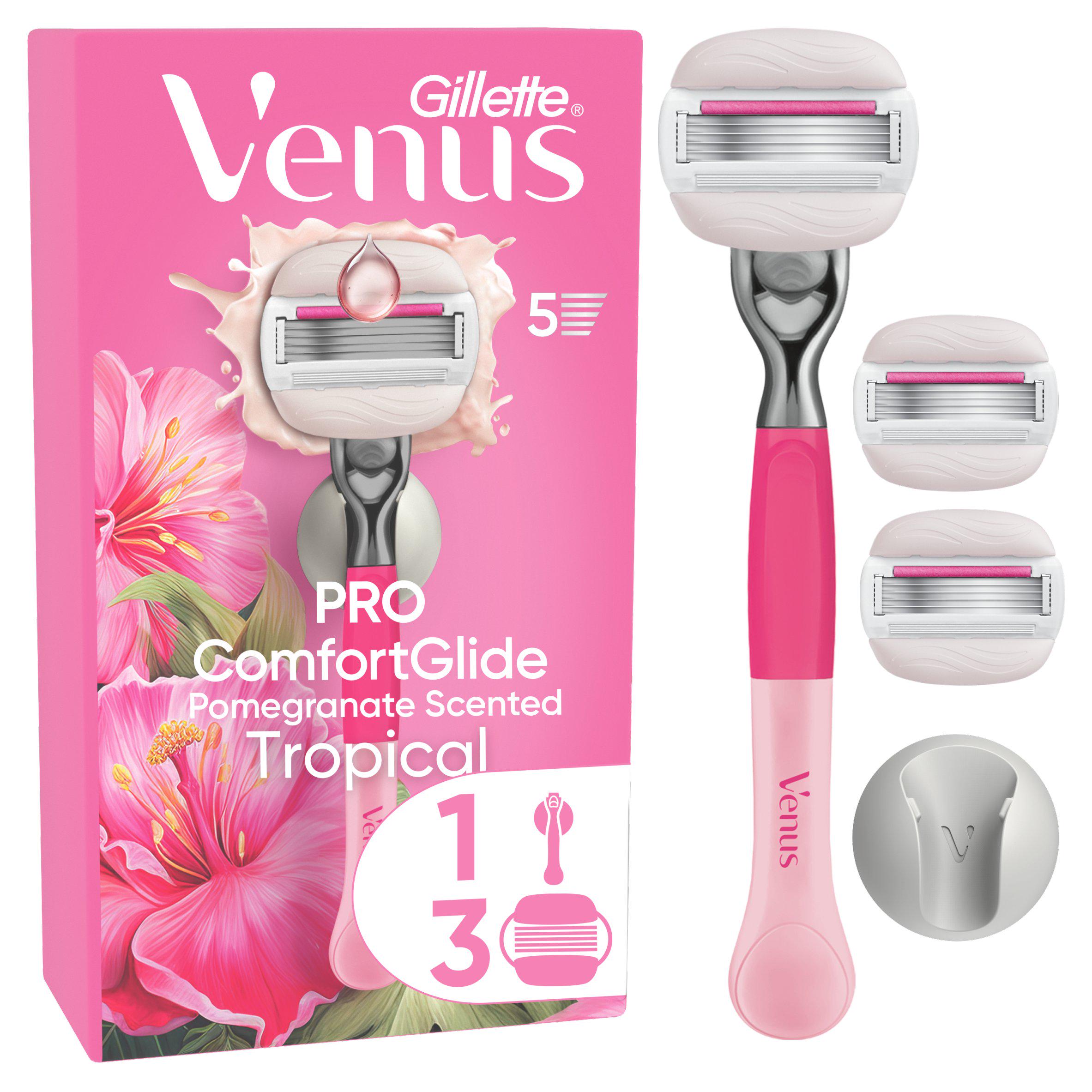 Gillette Venus Pro ComfortGlide Pomegranate Scented Tropical Women’s Razor