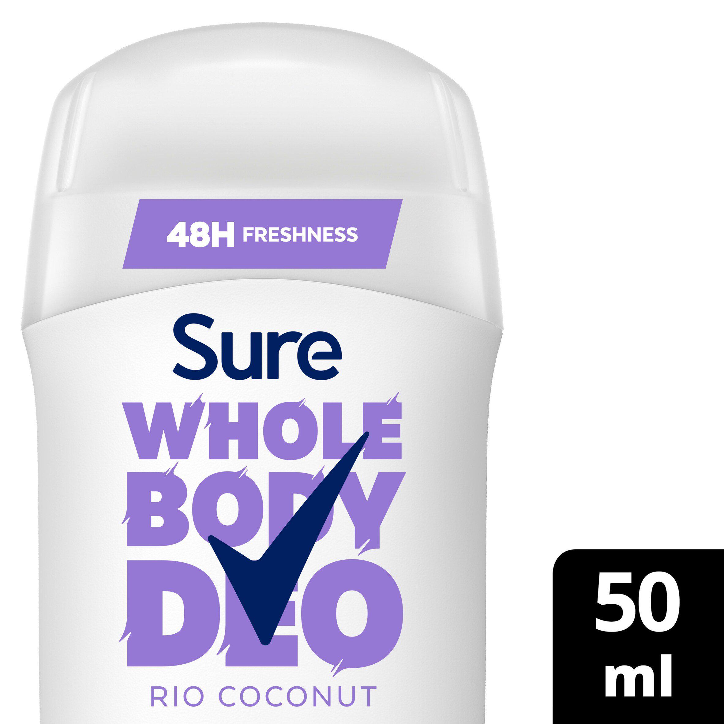 Sure 50ml Rio Coconut Whole Body Deodorant