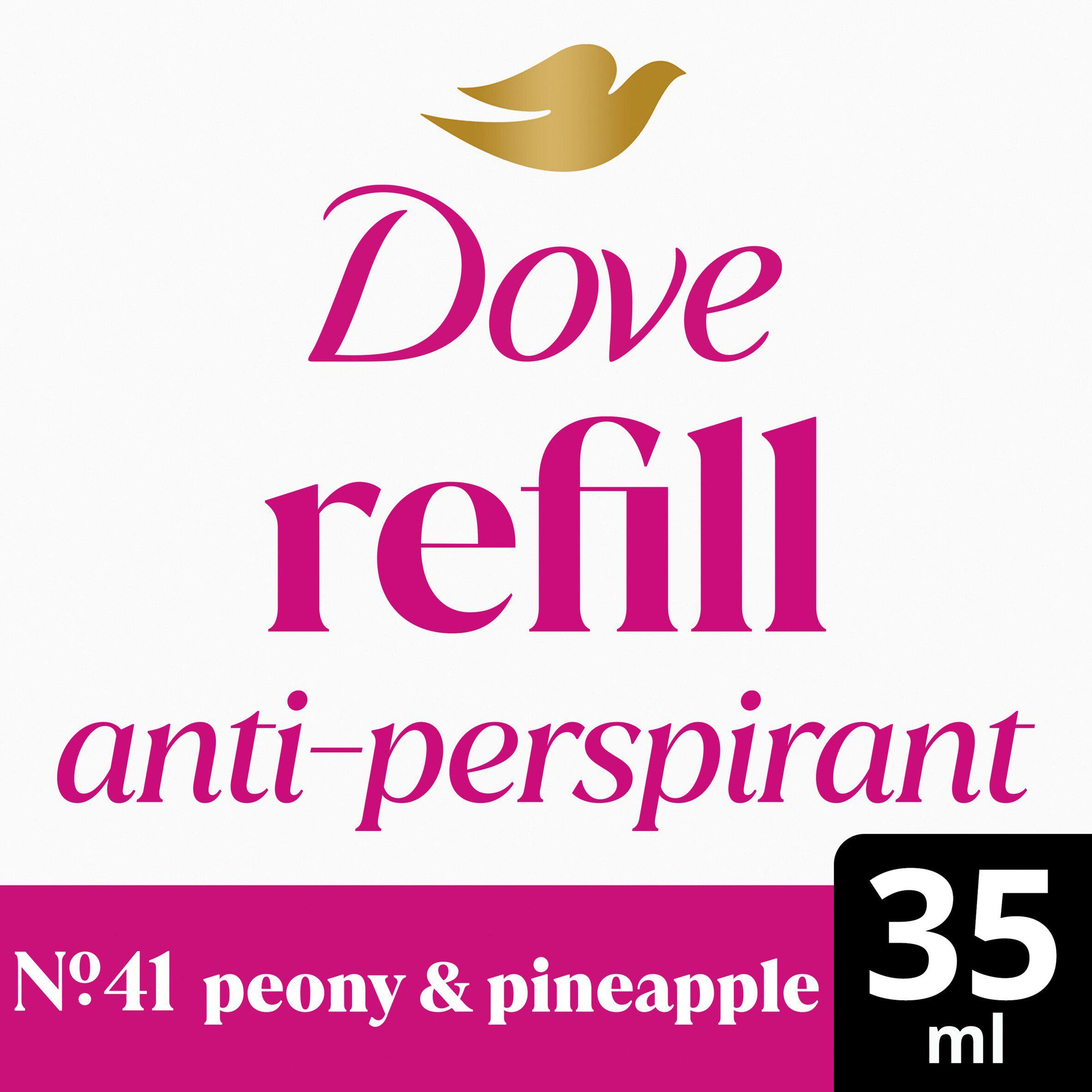 Dove 35ml Peony & Pineapple No 41 Antiperspirant Stick Deodorant Refill