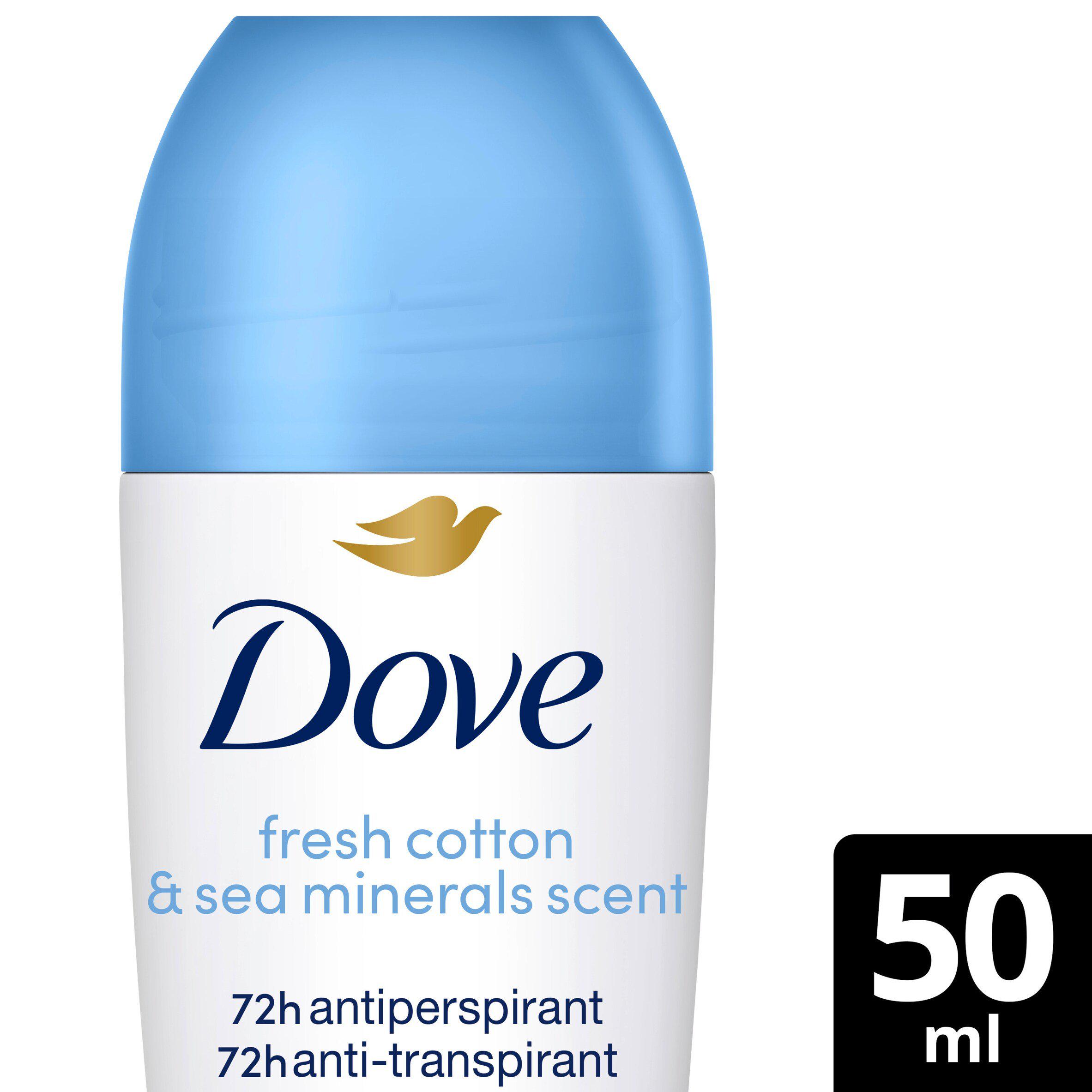 Dove Advanced Care 50ml Fresh Cotton & Sea Minerals Antiperspirant Roll on Deodorant
