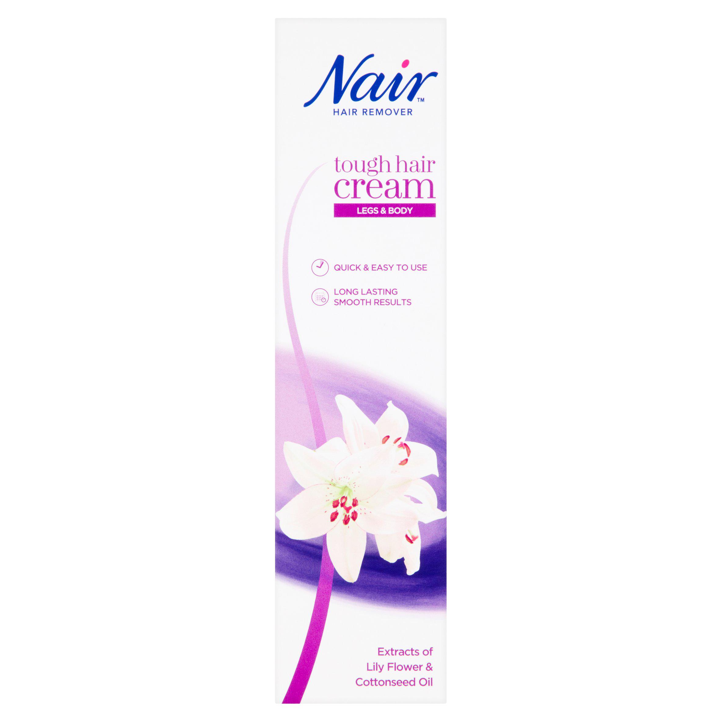Nair 90ml Legs & Body Tough Hair Remover Cream
