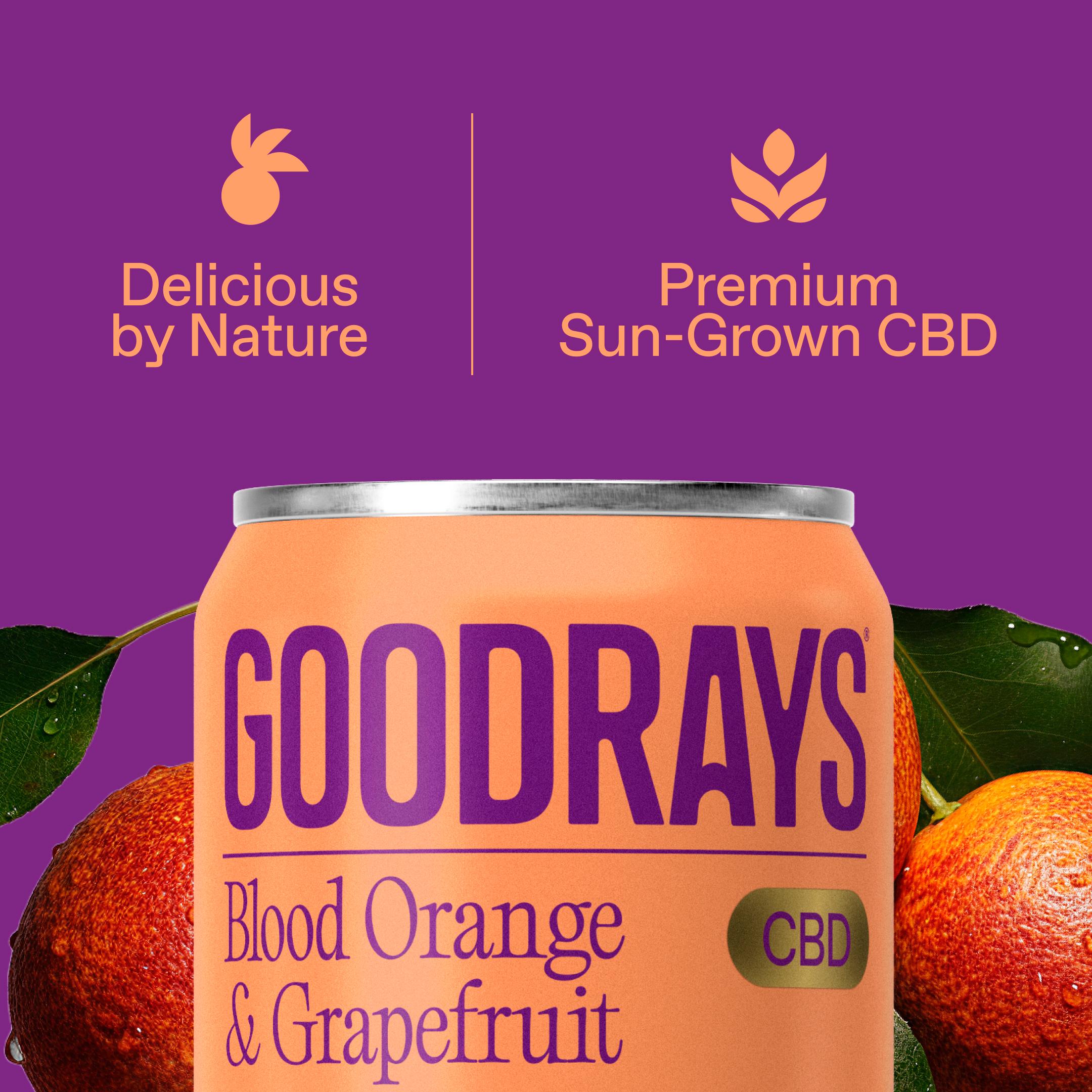 Goodrays 330ml Blood Orange & Grapefruit Can thumbnail 3