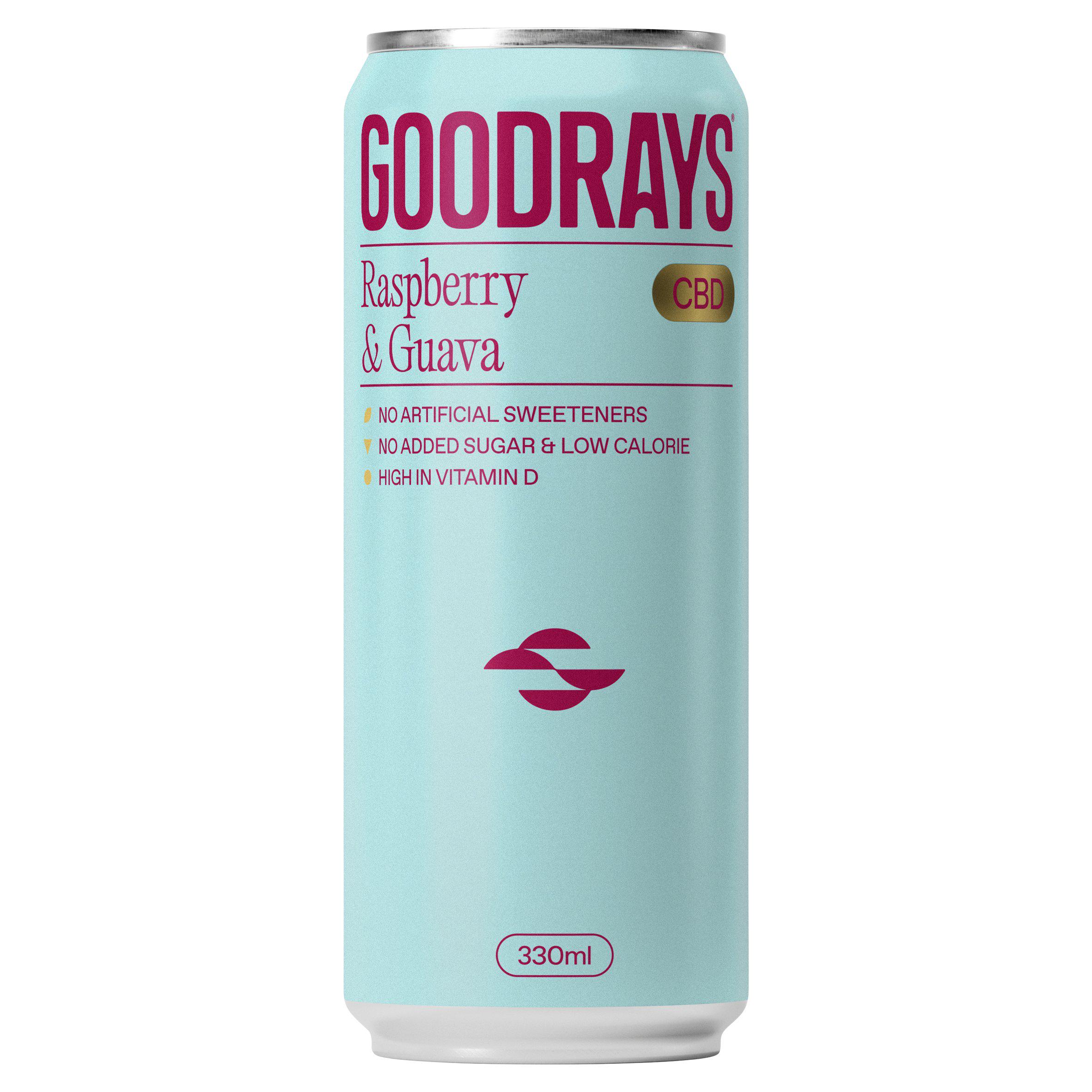 Goodrays 330ml Raspberry & Guava Can