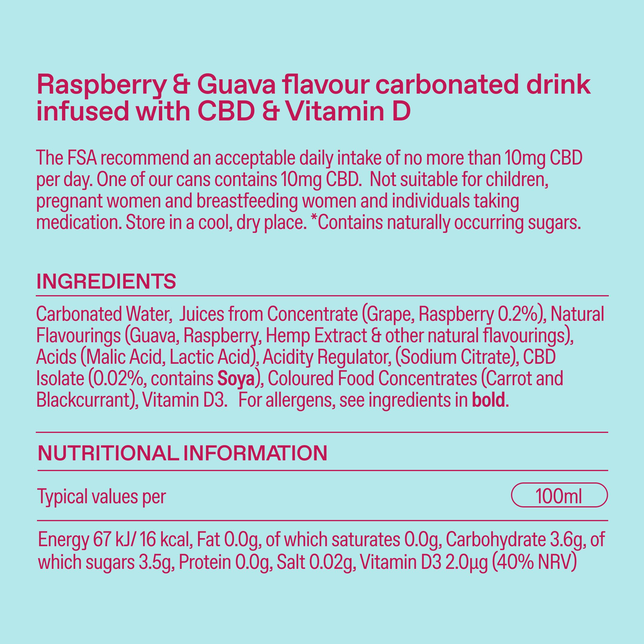 Goodrays 330ml Raspberry & Guava Can thumbnail 6