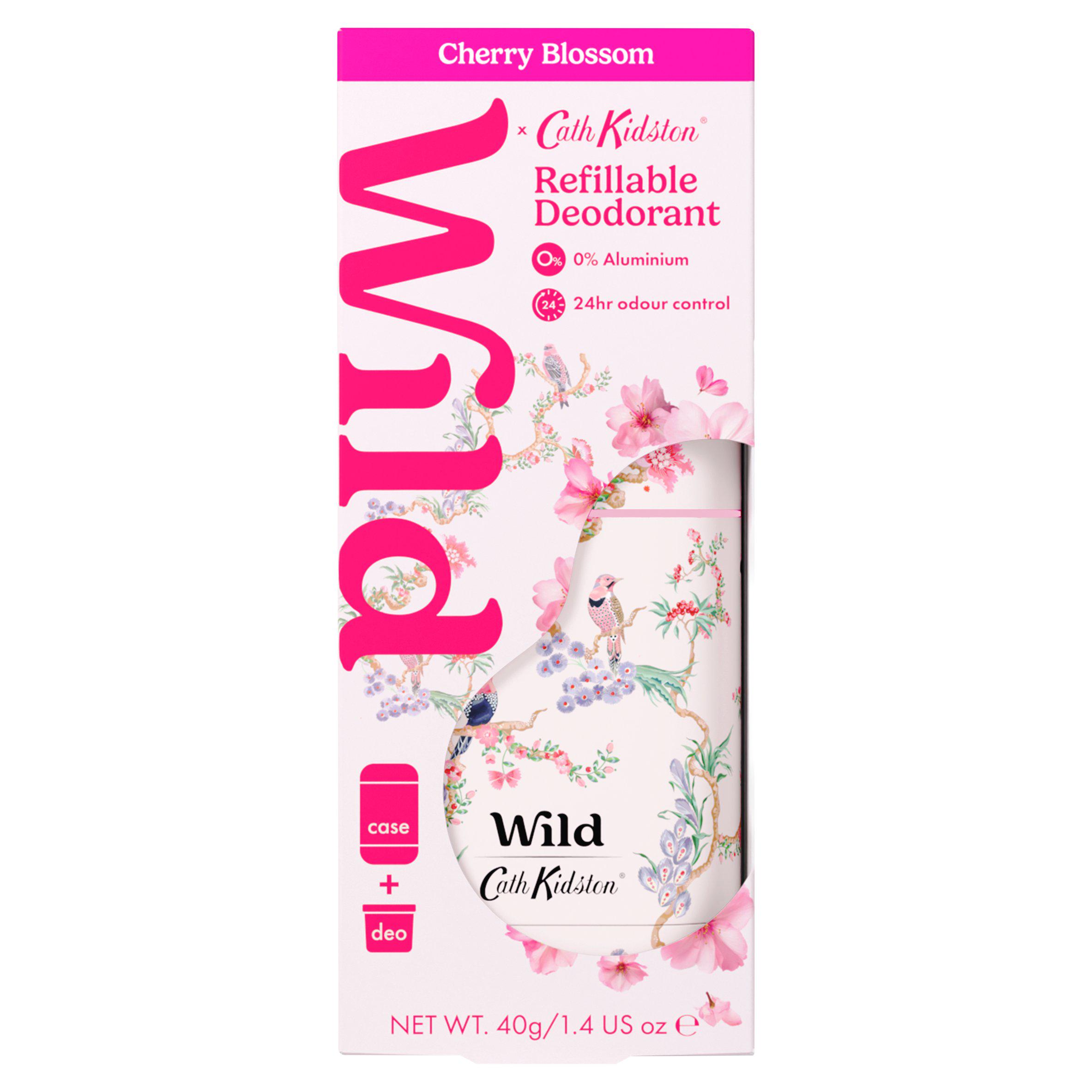 Wild 40g Cath Kidston Cherry Blossom Refillable Deodorant