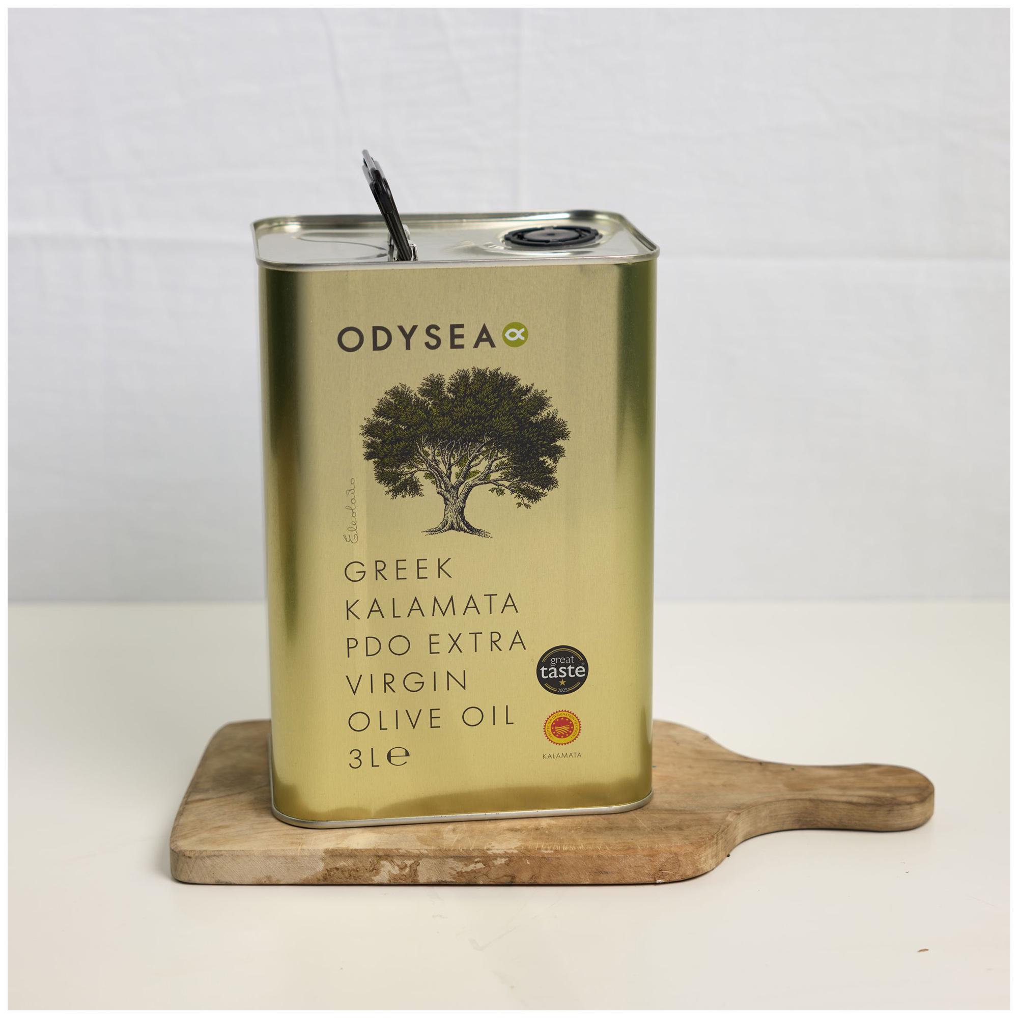 Odysea Greek Kalamata PDO Extra Virgin Olive Oil 3L thumbnail 2