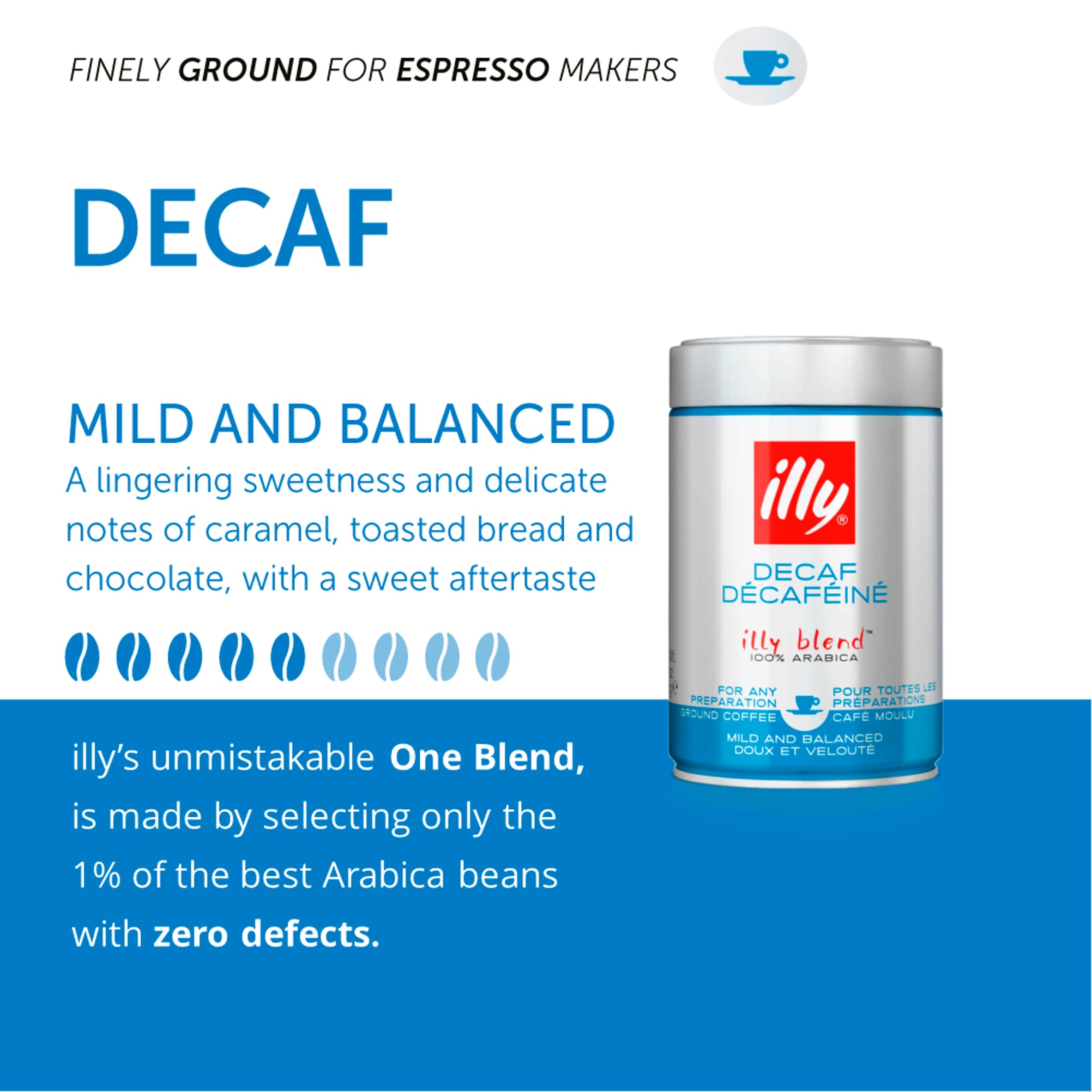 Illy Decaf Ground Coffee 250g thumbnail 3
