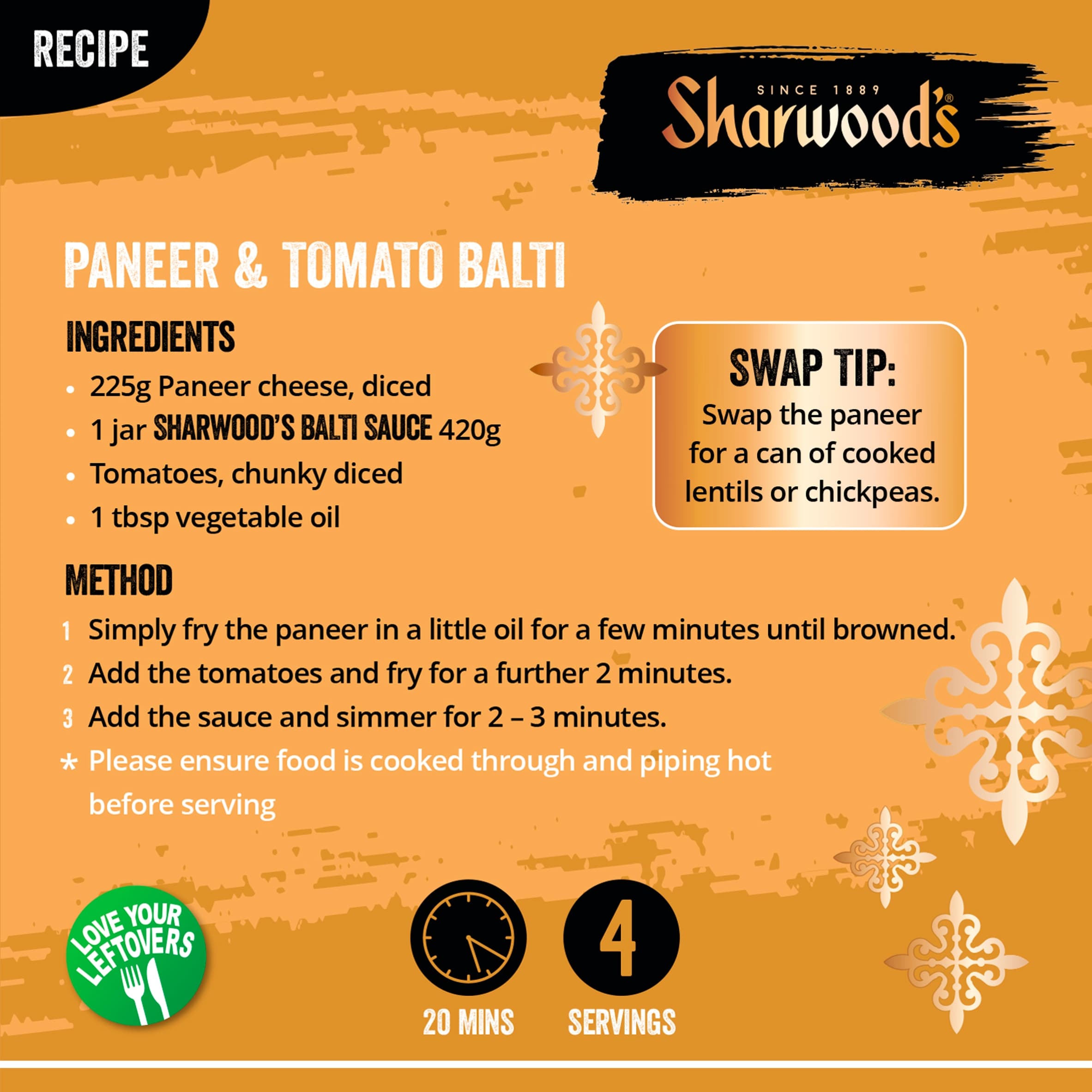 Sharwood's Balti Indian Curry Sauce 420g thumbnail 3