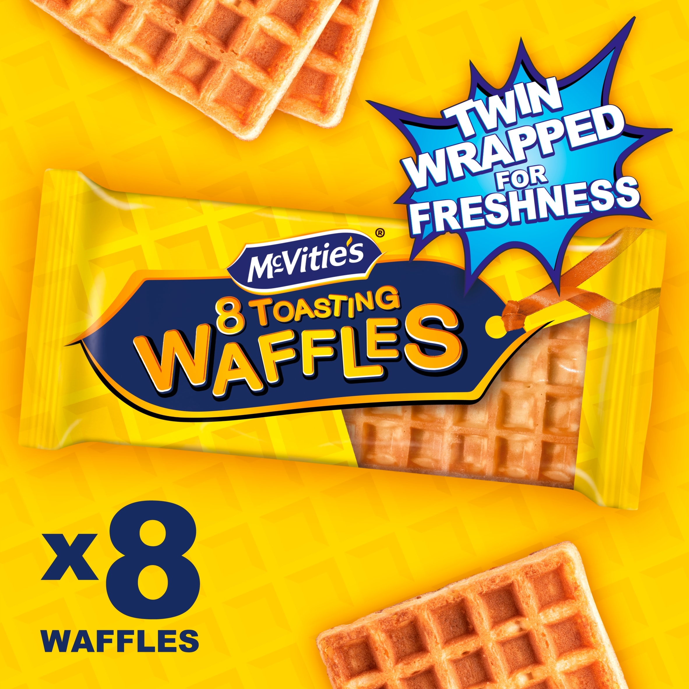 McVitie's Toasting Waffles 8 Pack thumbnail 2