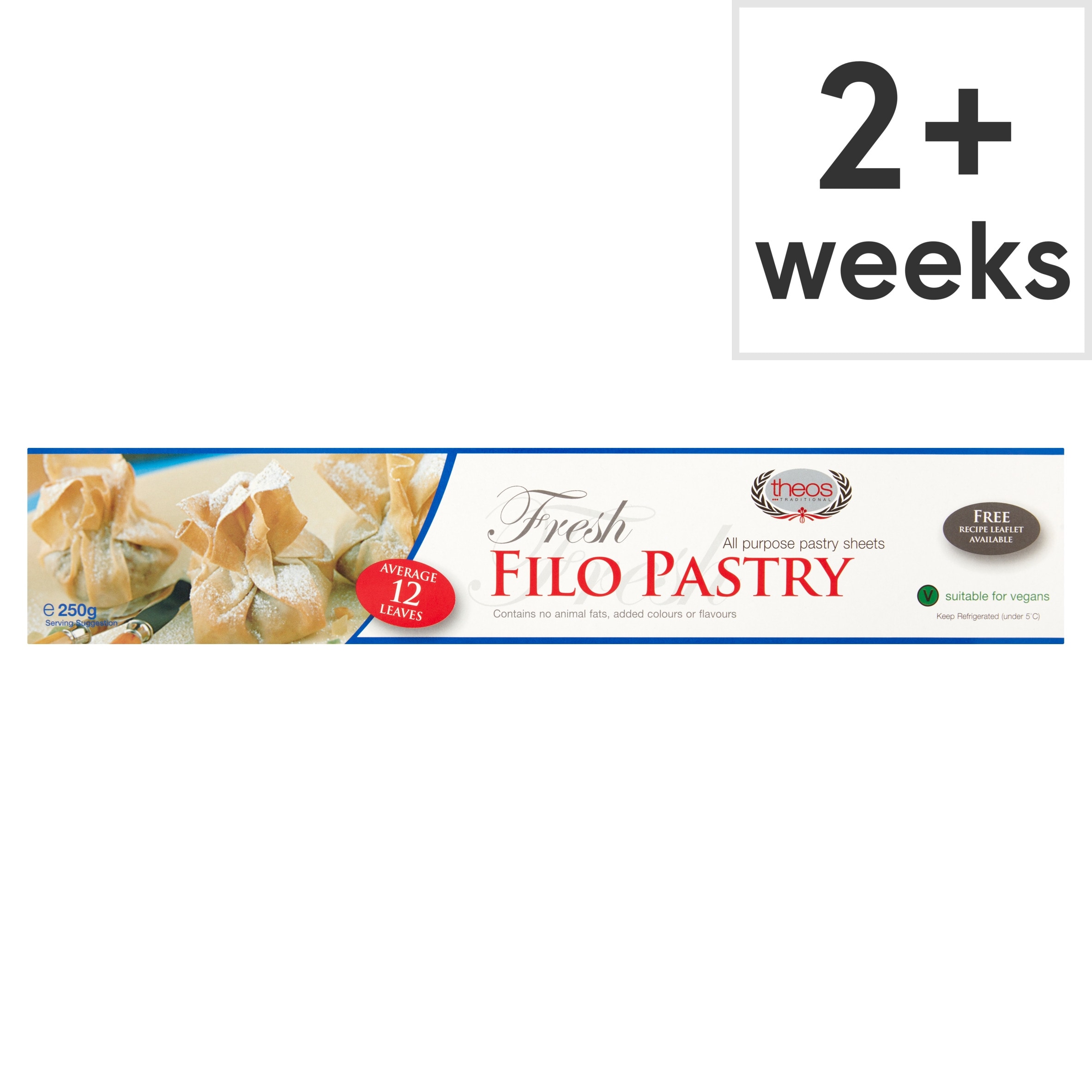 Theos Ready Rolled Filo Pastry 250 G
