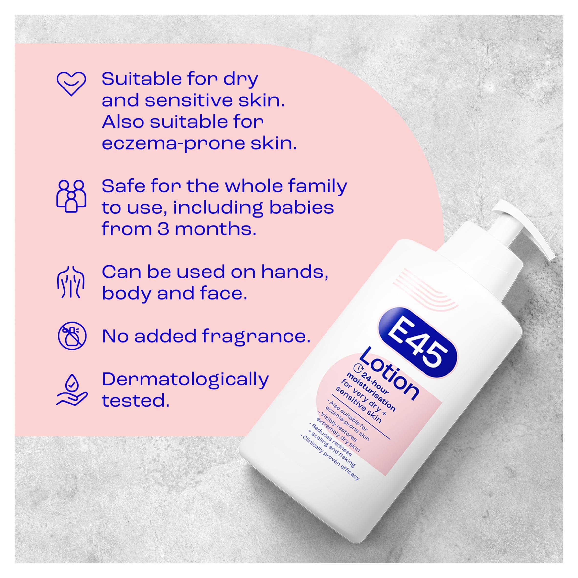 E45 Moisturising Lotion 500Ml thumbnail 5