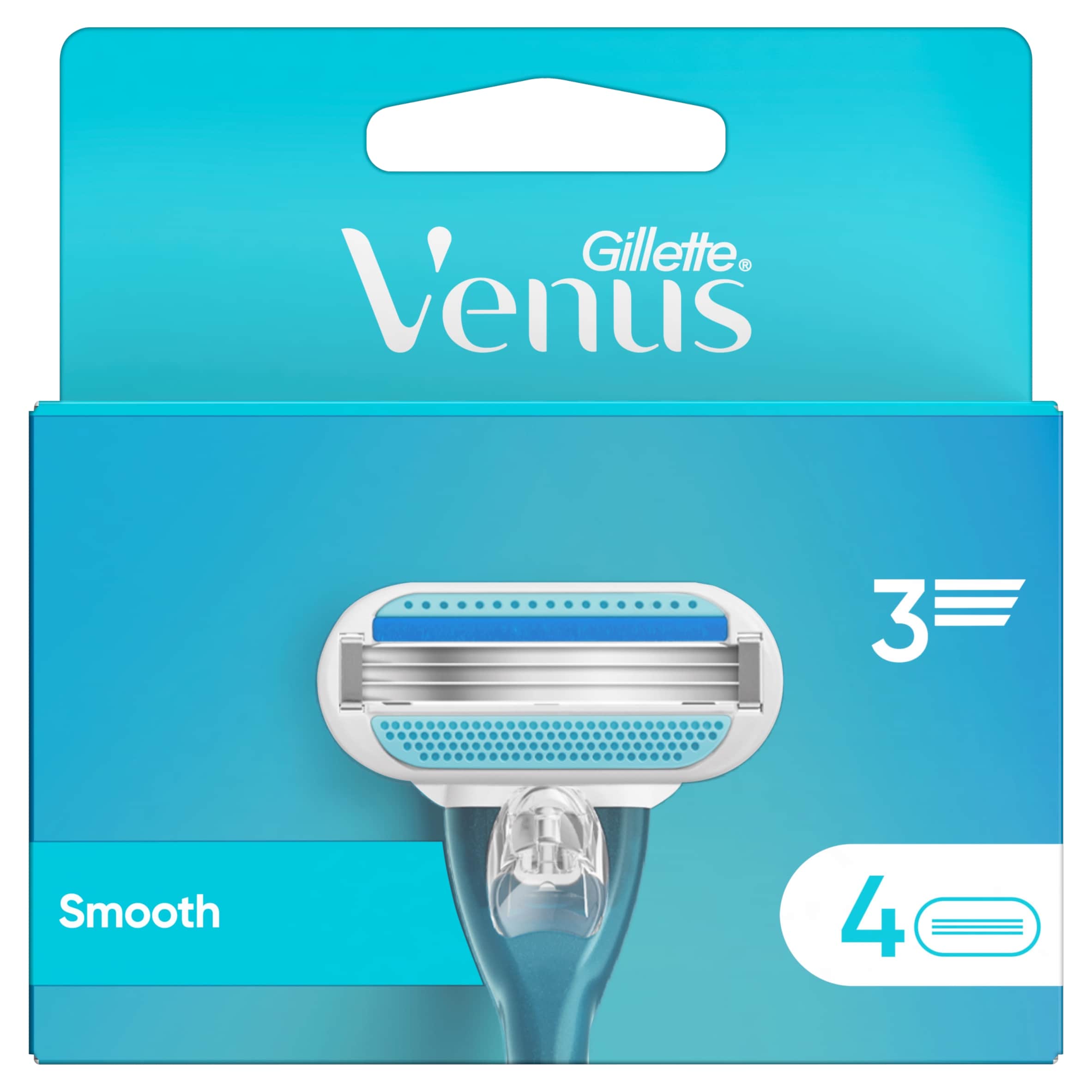 Gillette Venus Smooth Women's Razor Blade Refills 4 Pack