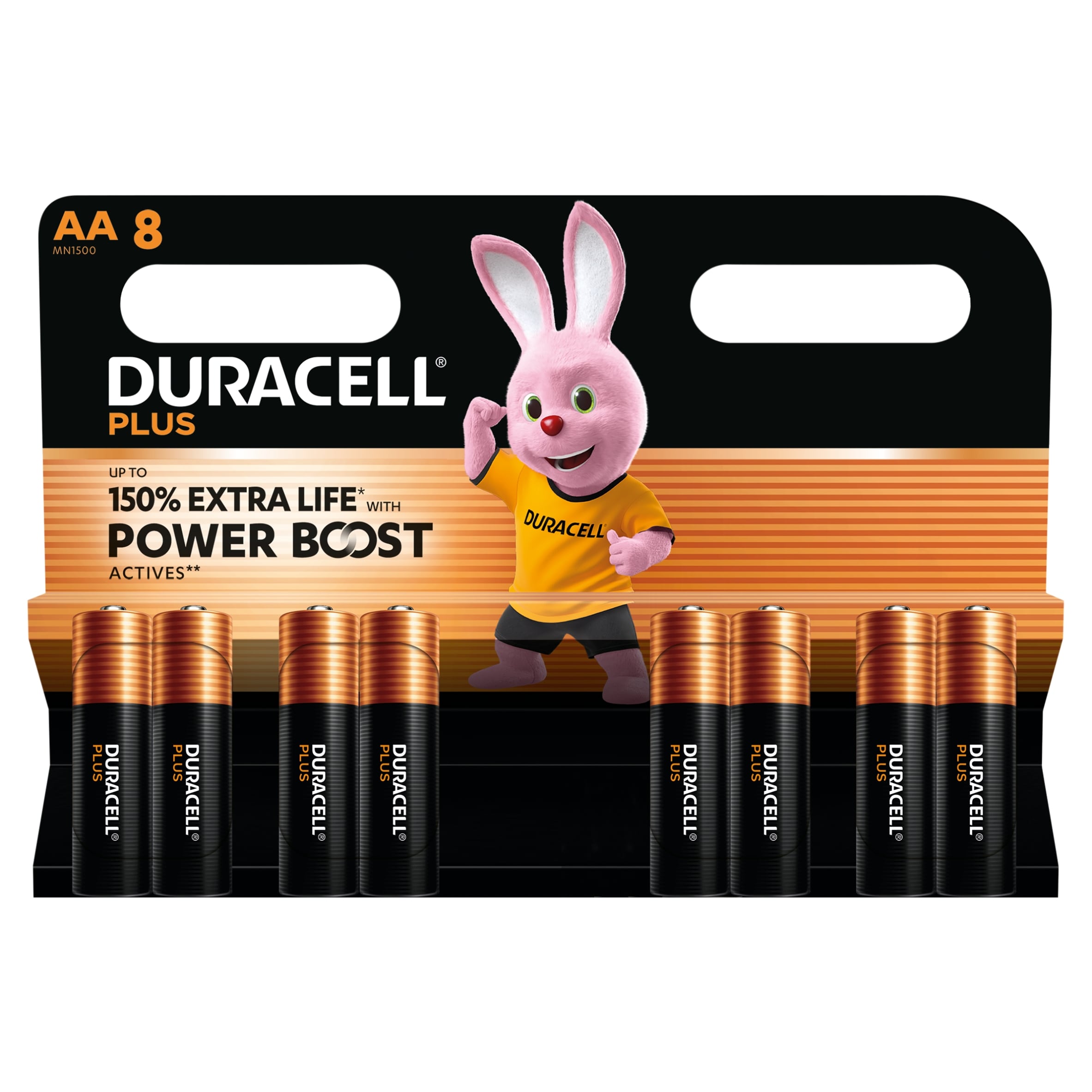 Duracell Plus AA Batteries 8 Pack