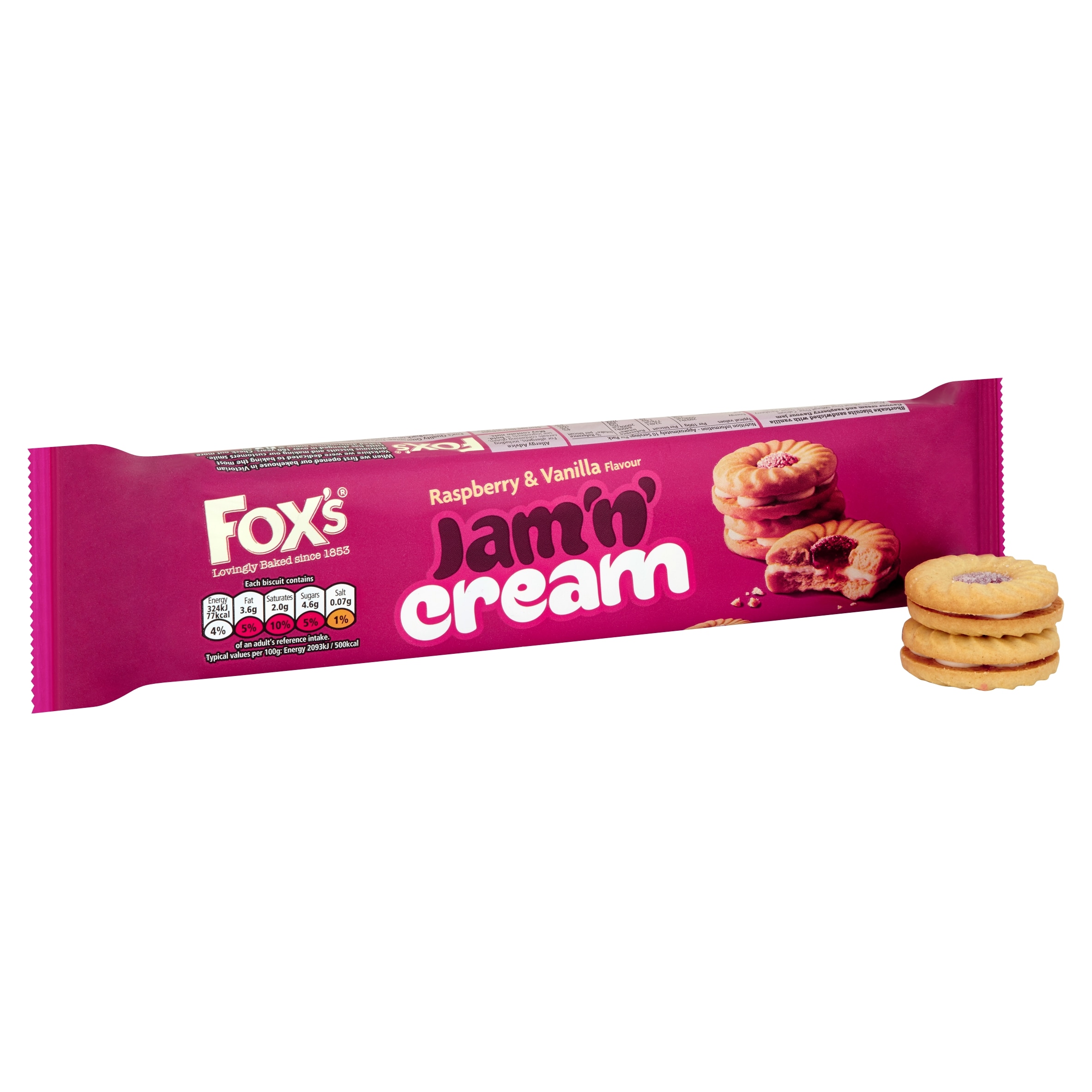 Fox's Jam Sandwich Cream Biscuit 150G thumbnail 2