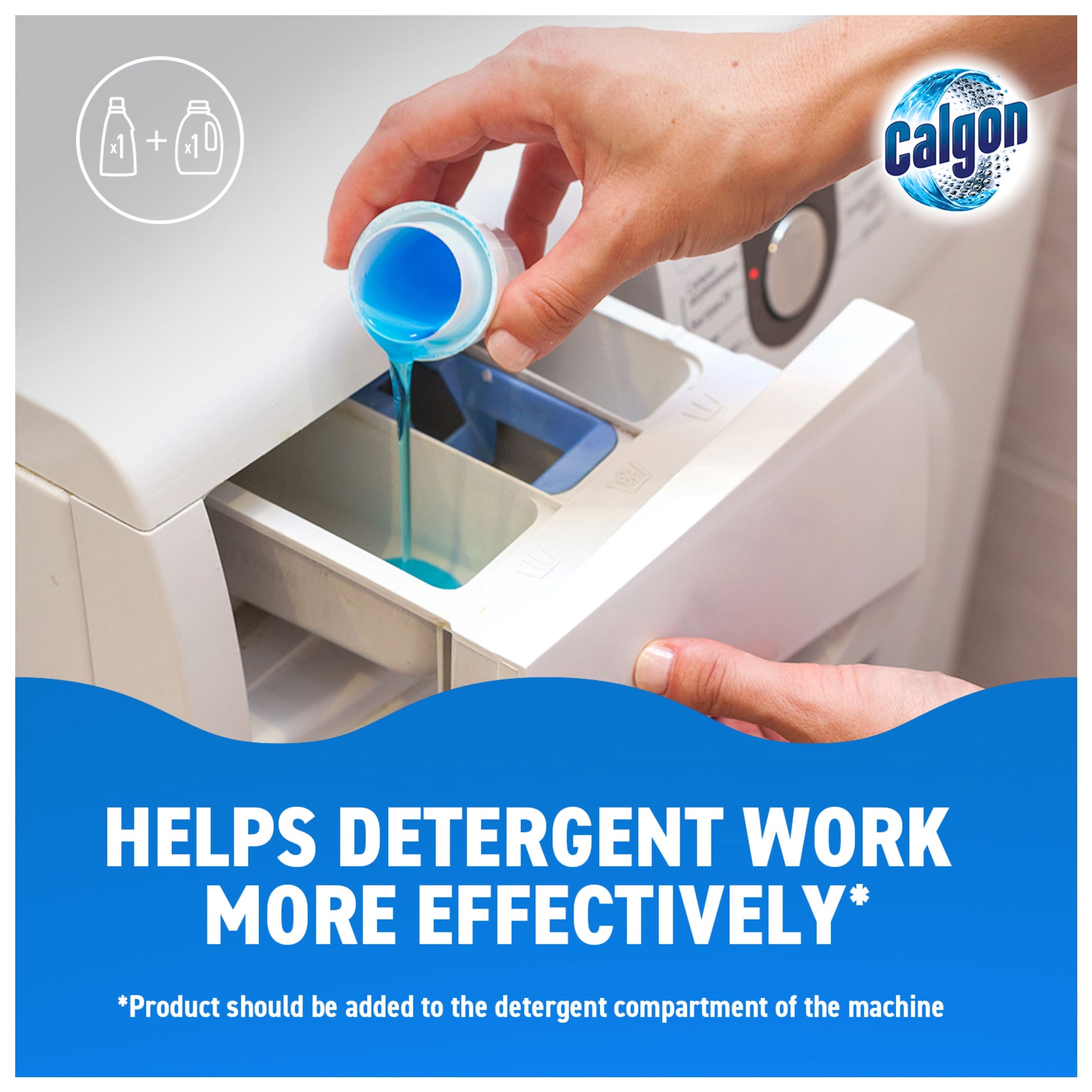 Calgon washing machine cleaner gel anti-limescale 750ml thumbnail 3