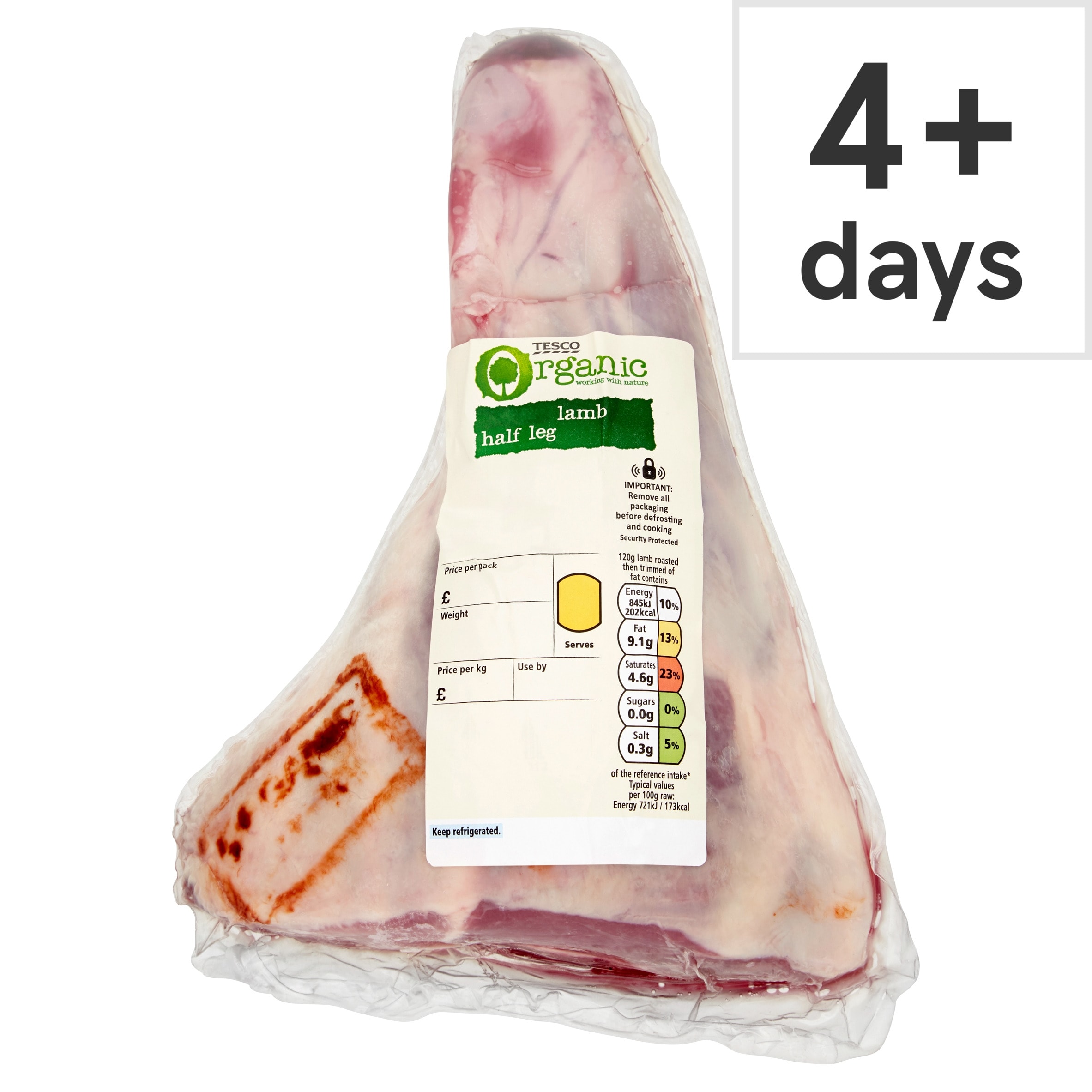 Tesco Organic British Lamb Half Leg Joint