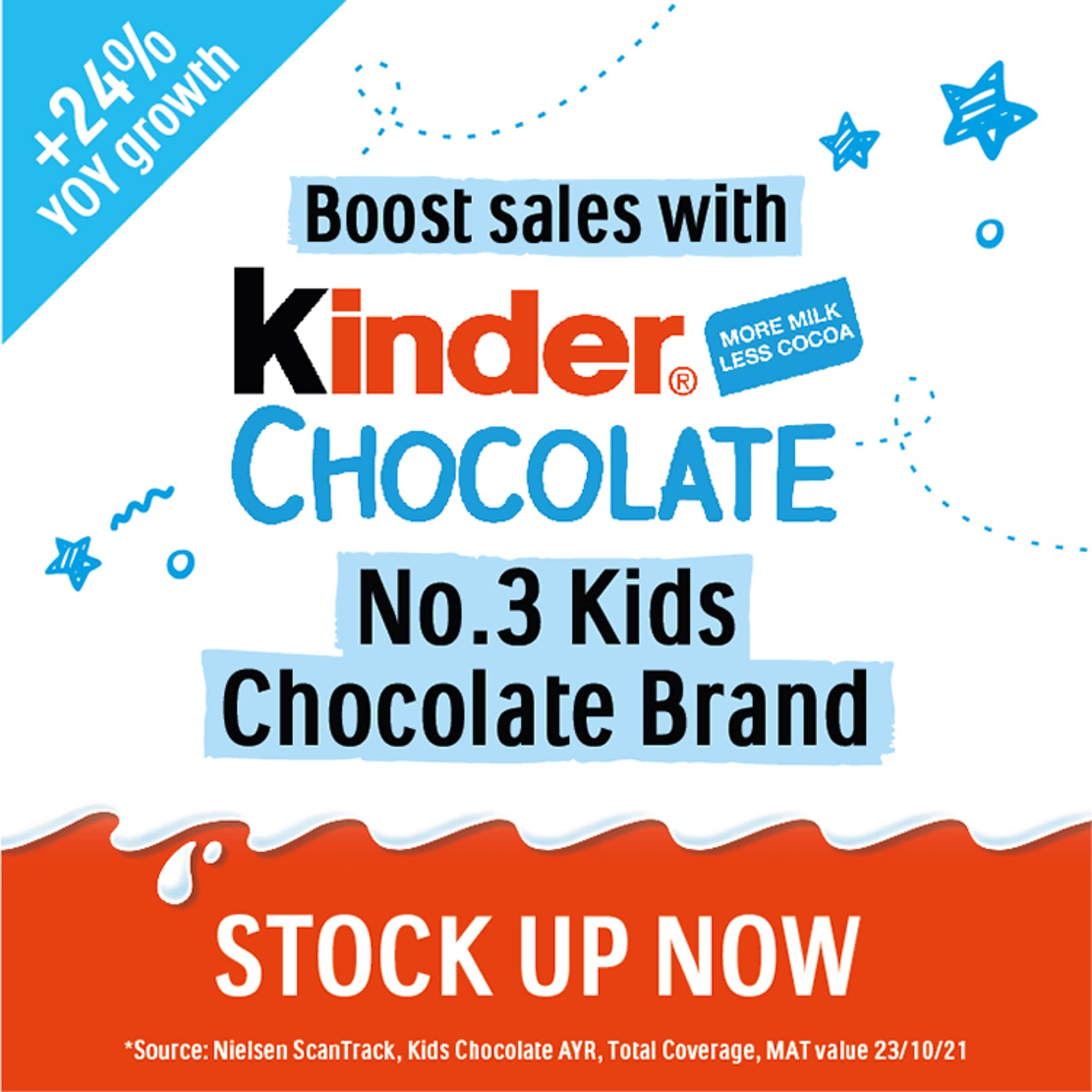 Kinder Snack Bars 6 Pack 126G thumbnail 3