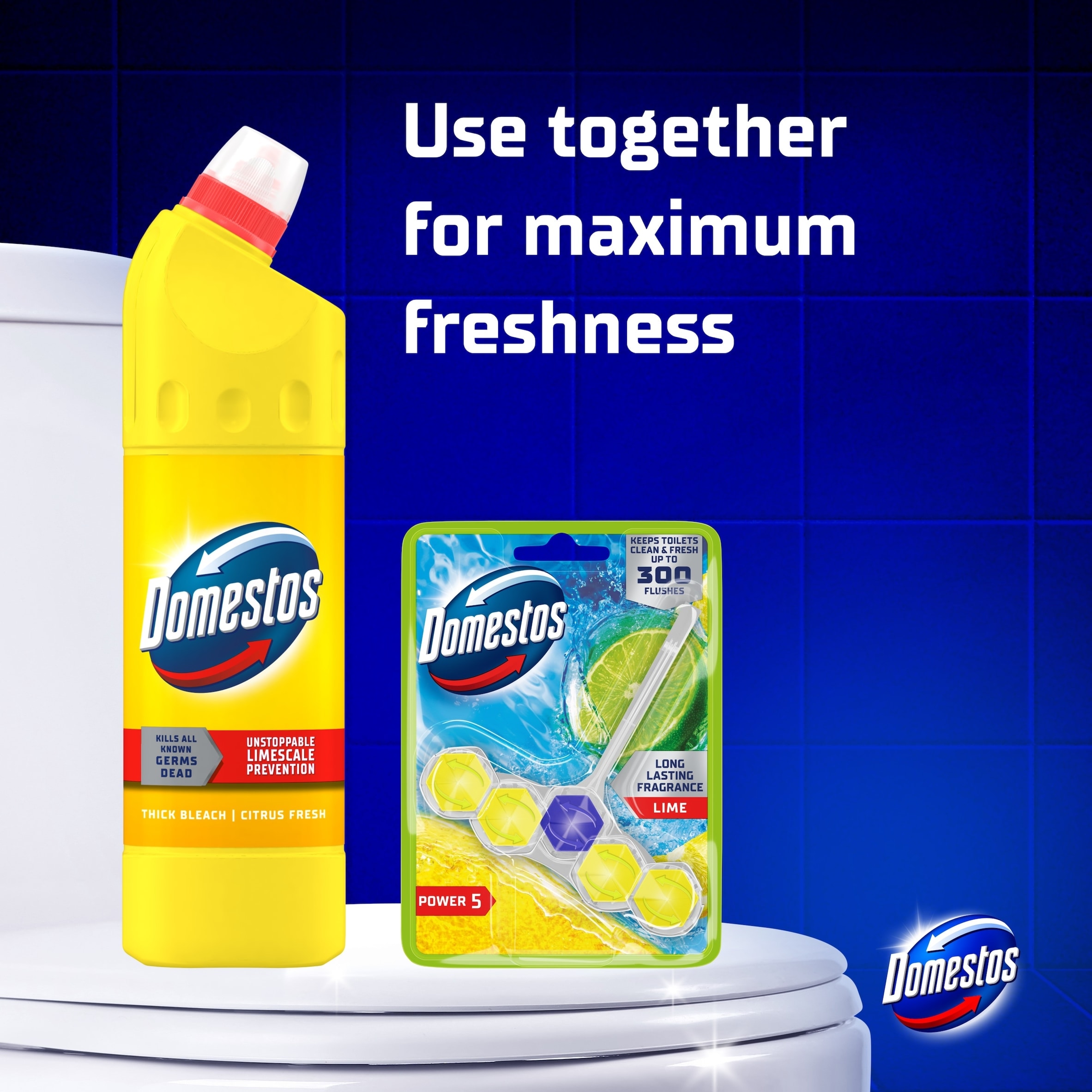 Domestos Bleach Citrus Toilet Cleaner 750ml thumbnail 3