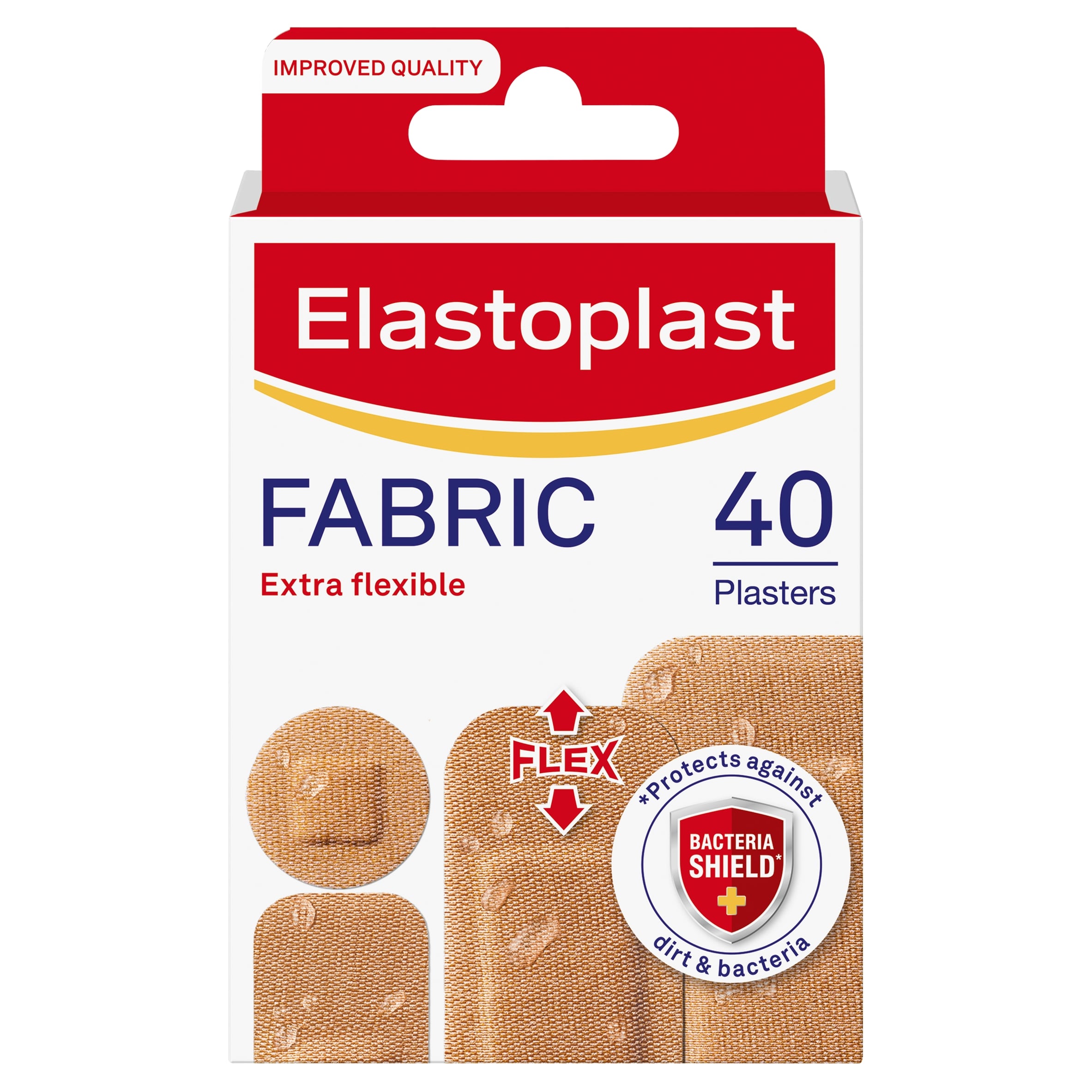 Elastoplast Extra Flexible Breathable Fabric Plasters 40s