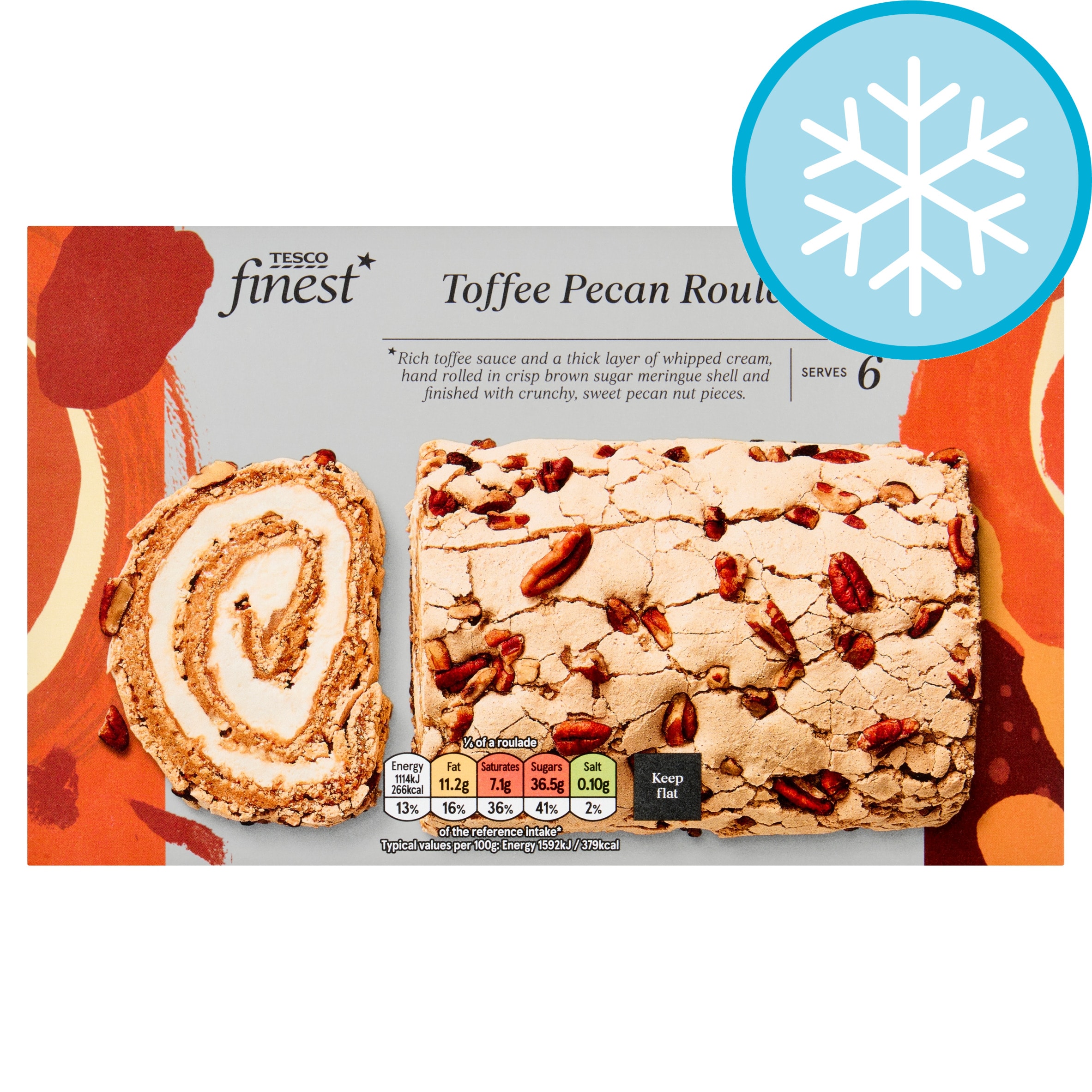 Tesco Finest Toffee Pecan Roulade 420g