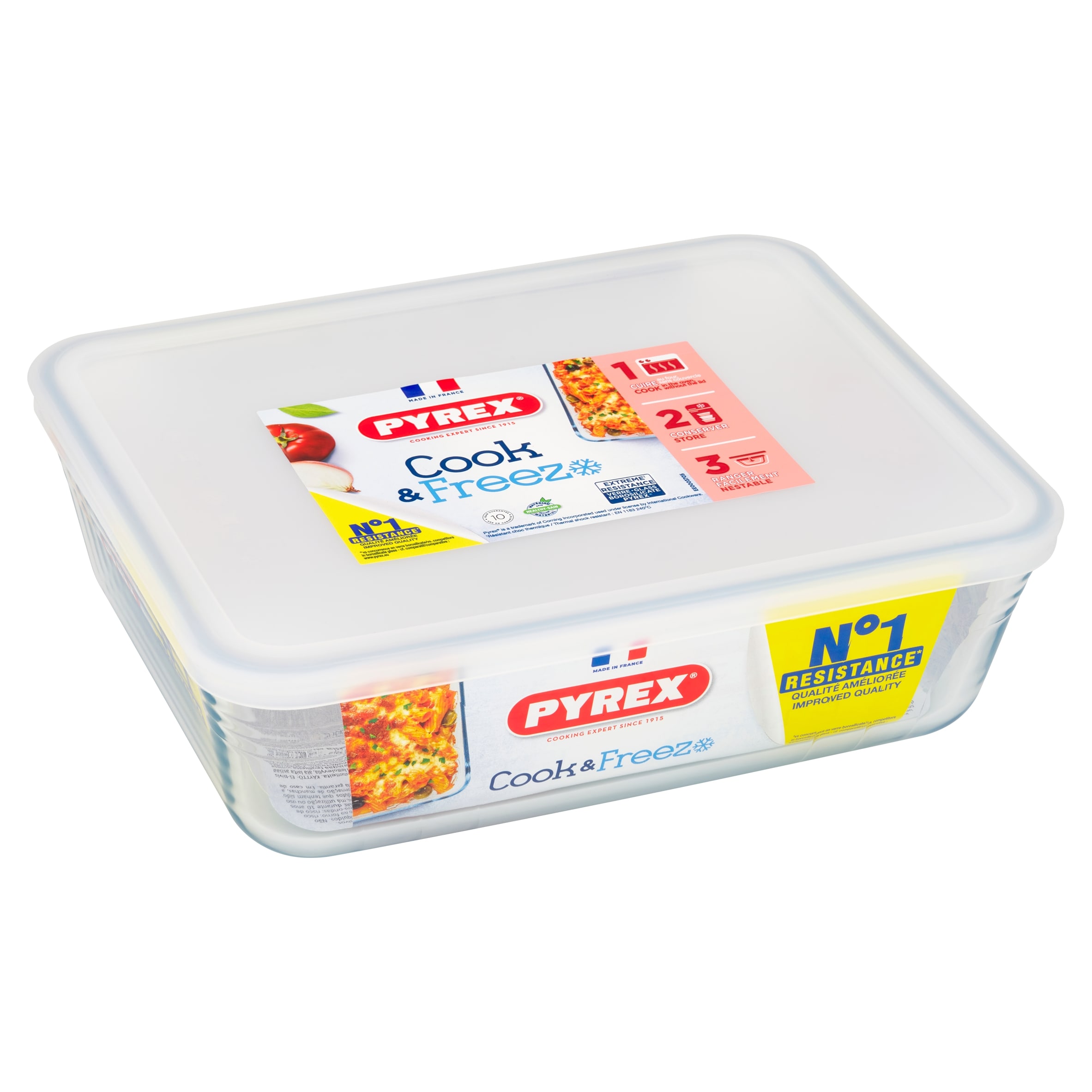 Pyrex Cook & Freeze Dish with Lid 2.6L