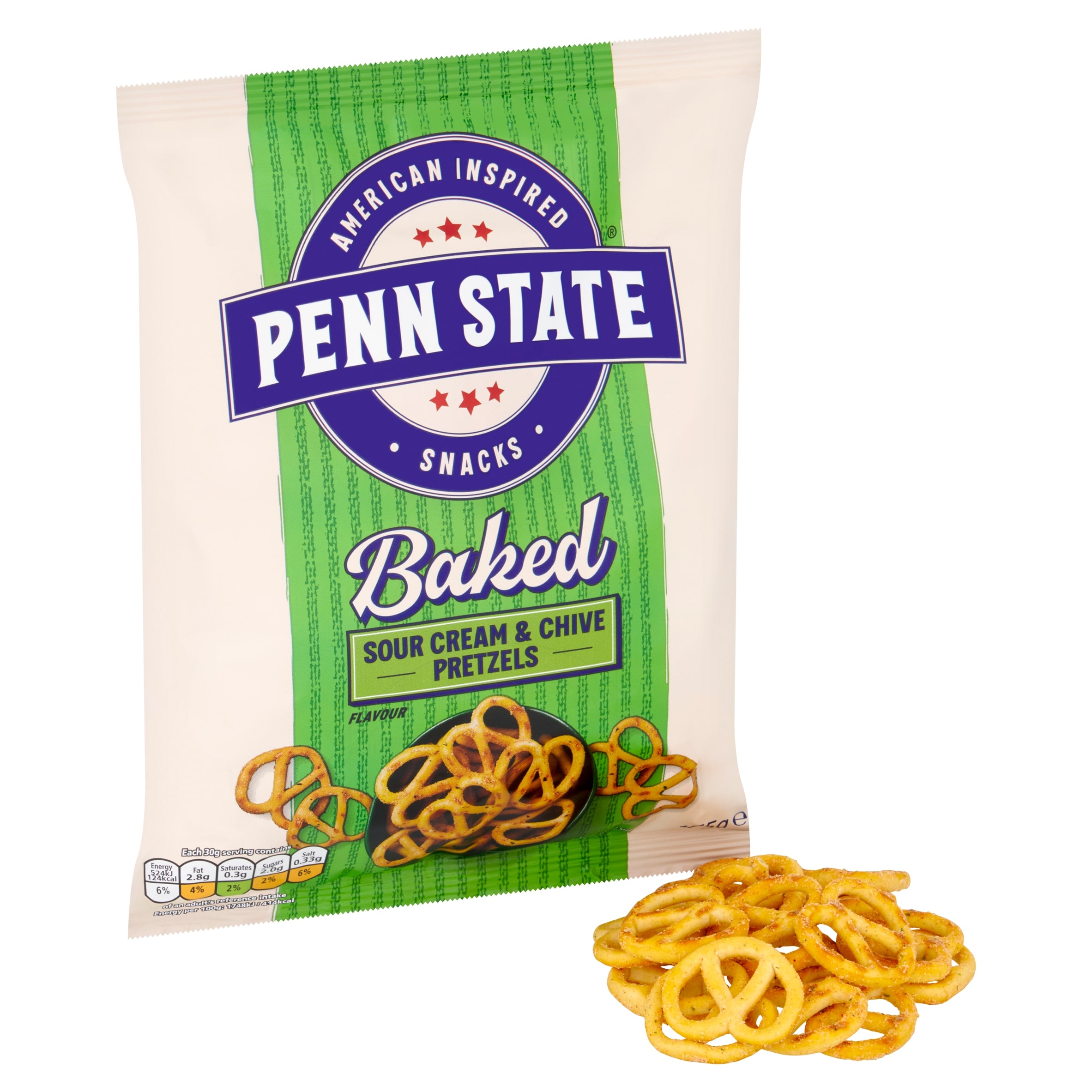 Penn State Sour Cream & Chive Sharing Pretzels 175g thumbnail 2
