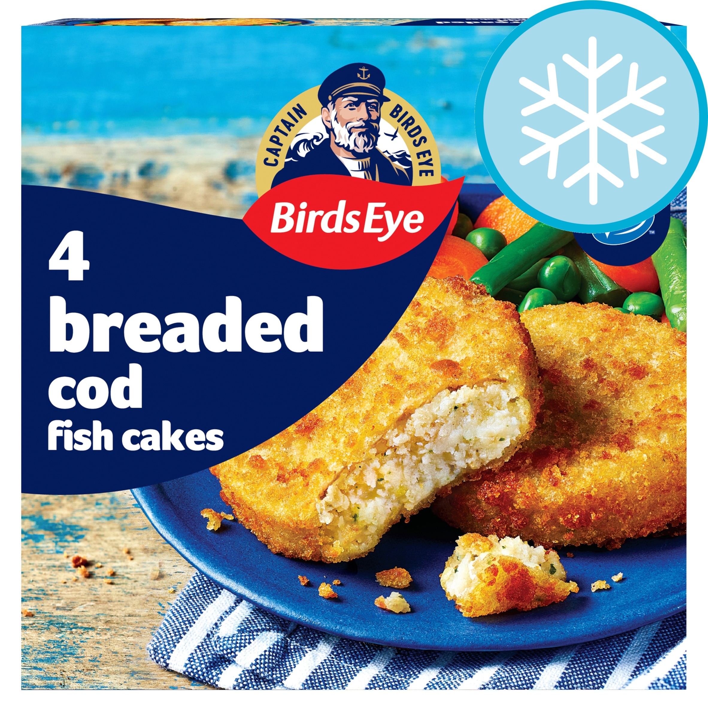 Birds Eye 4 MSC Breaded Cod Fish Cakes