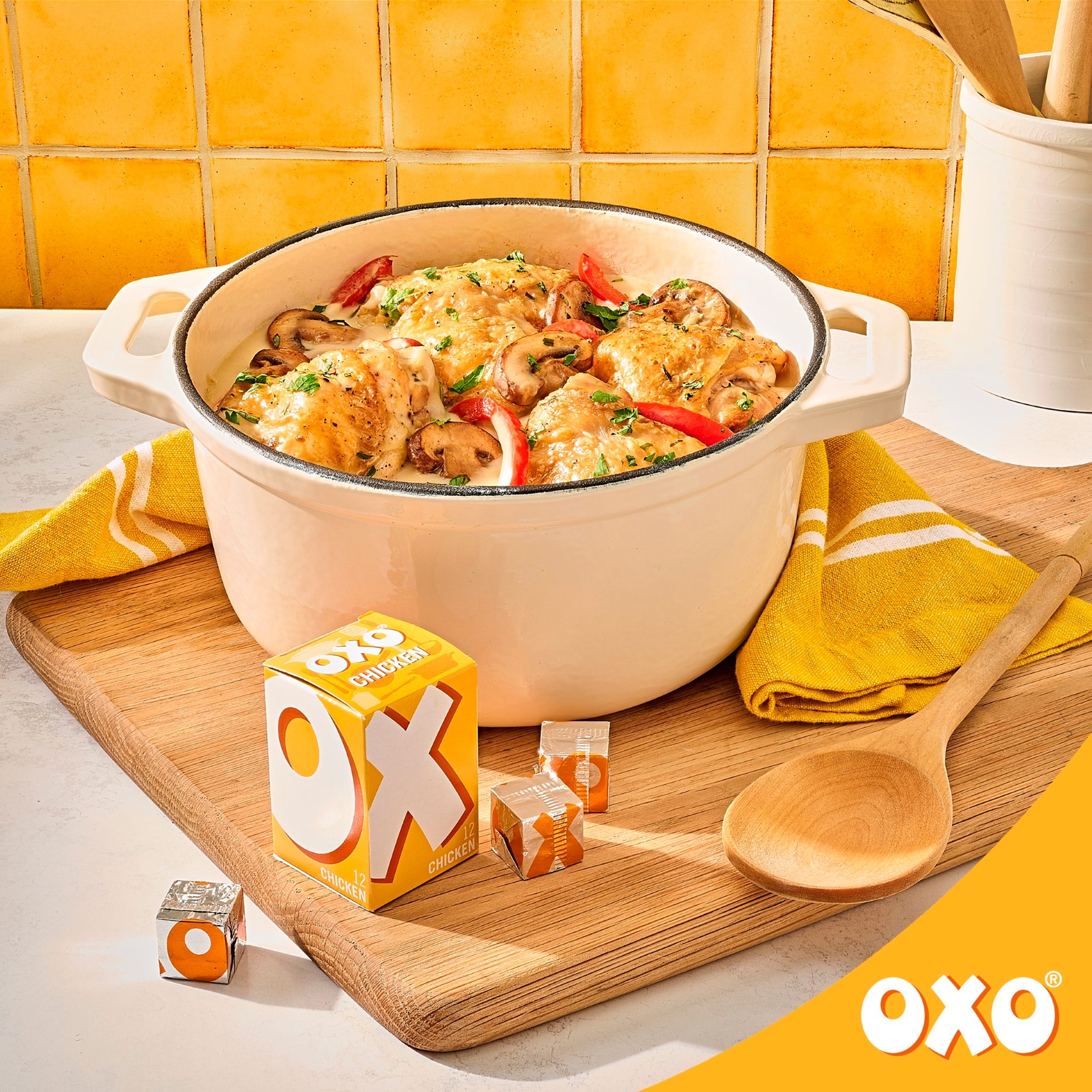 Oxo Chicken Stock Cubes 12 Pack 71g thumbnail 2