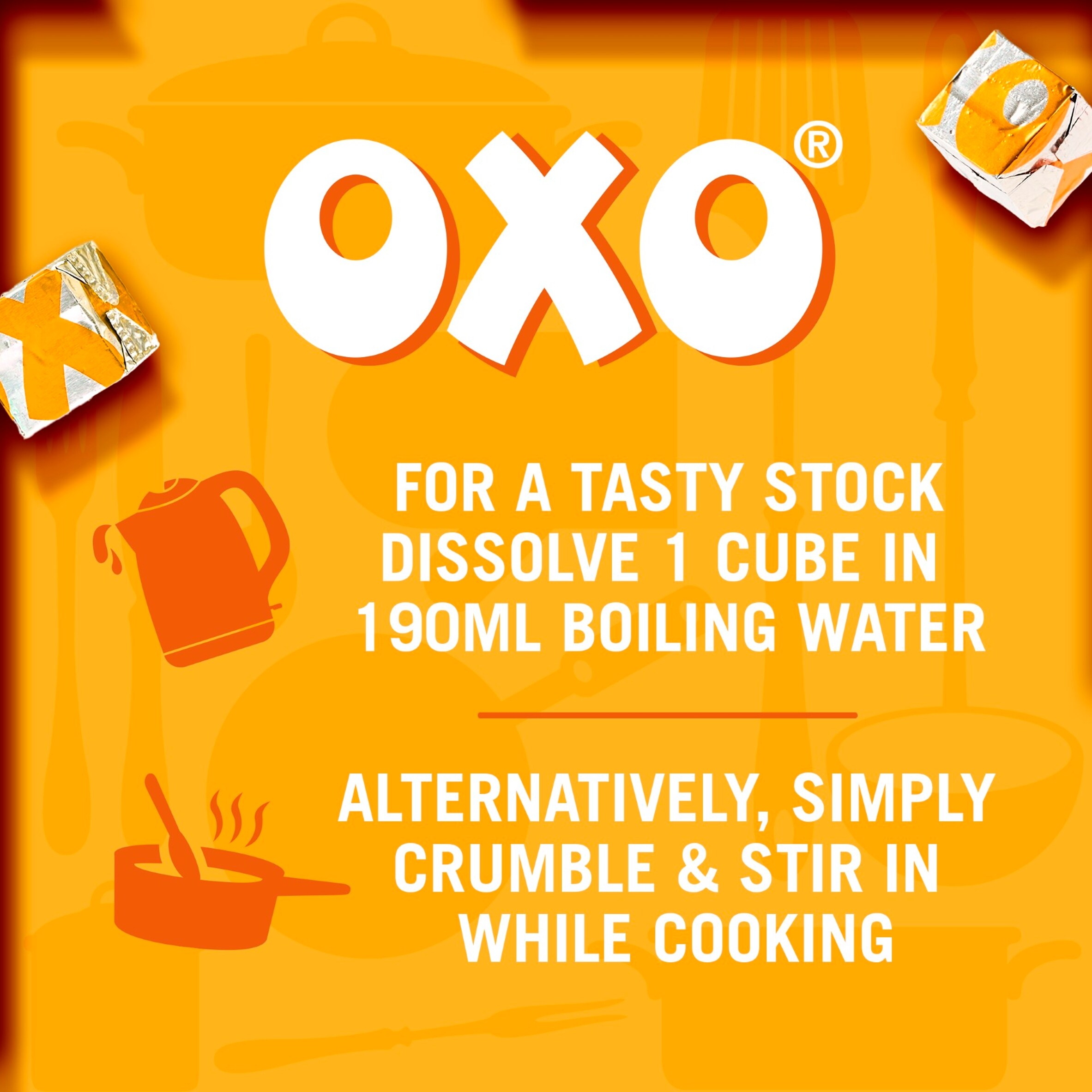 Oxo Chicken Stock Cubes 12 Pack 71g thumbnail 3