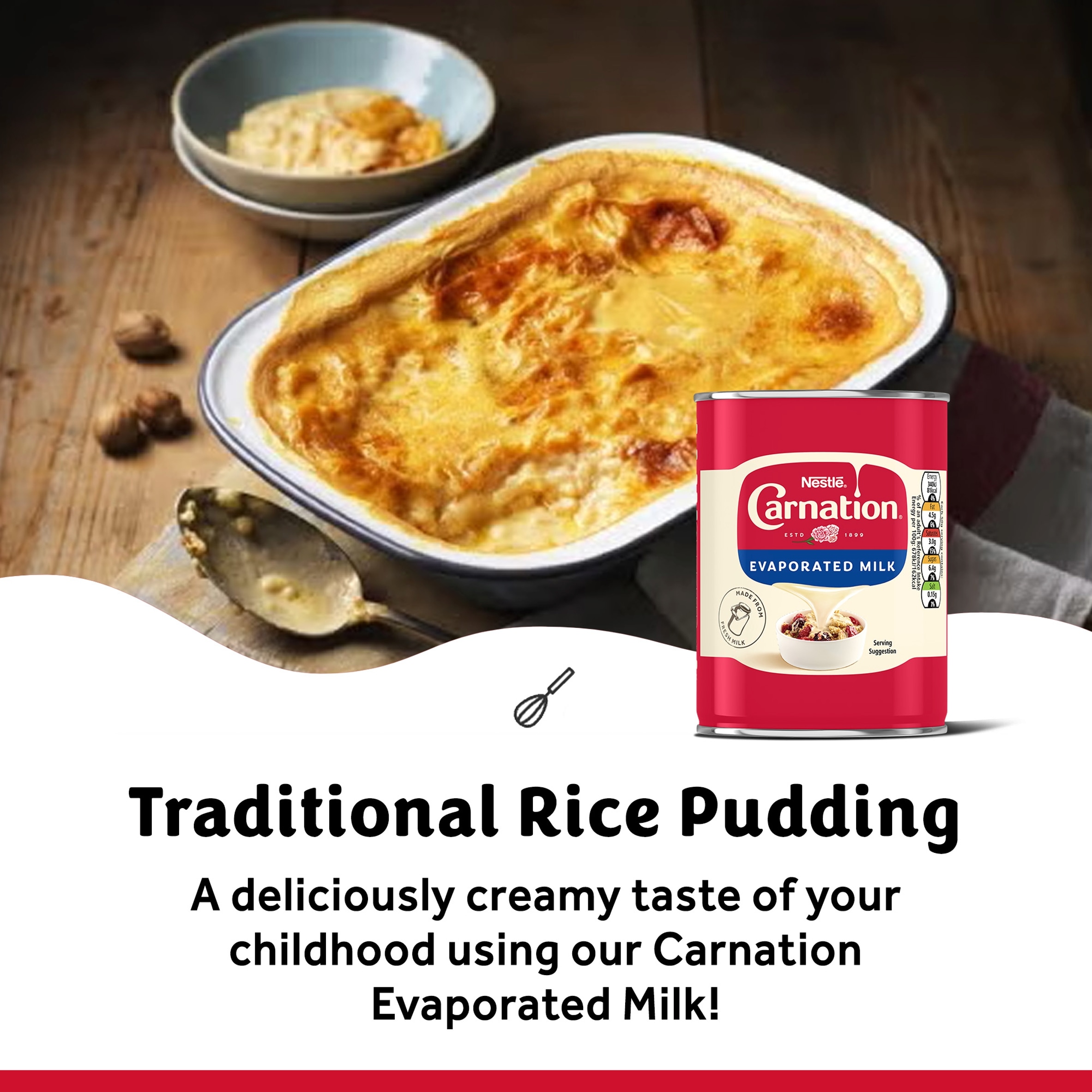 Carnation Evaporated Milk Tin 410g thumbnail 2
