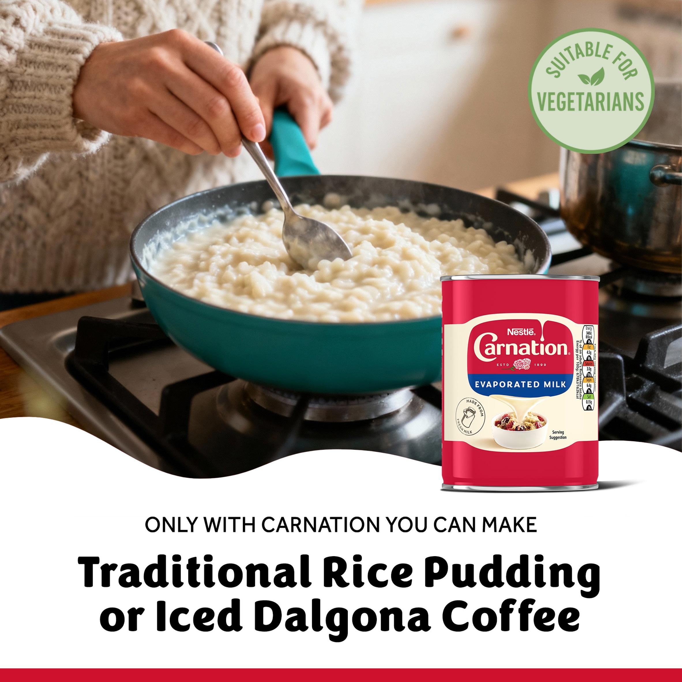 Carnation Evaporated Milk Tin 410g thumbnail 3