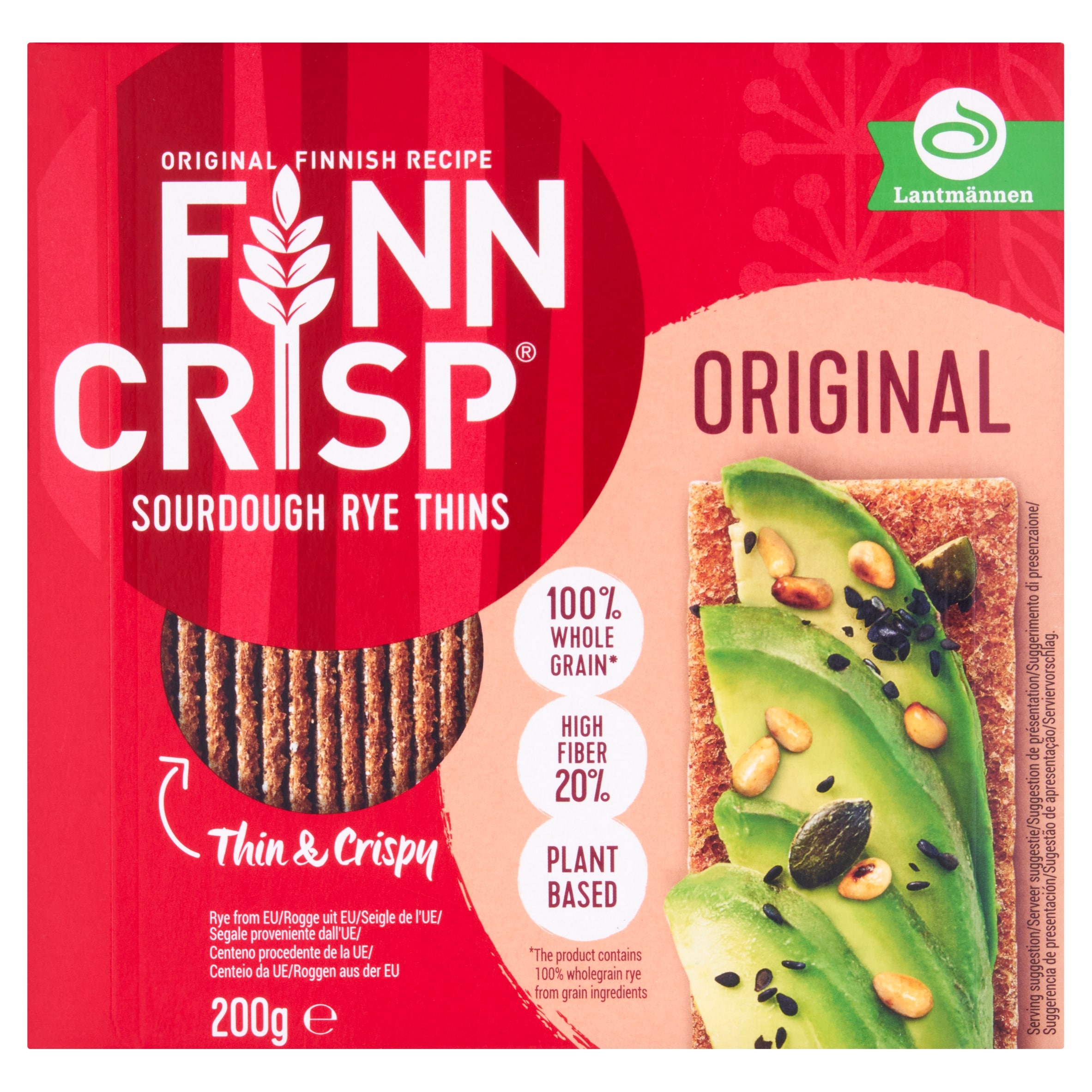 Finn Crisp Harvest Slims Rye Crispbread