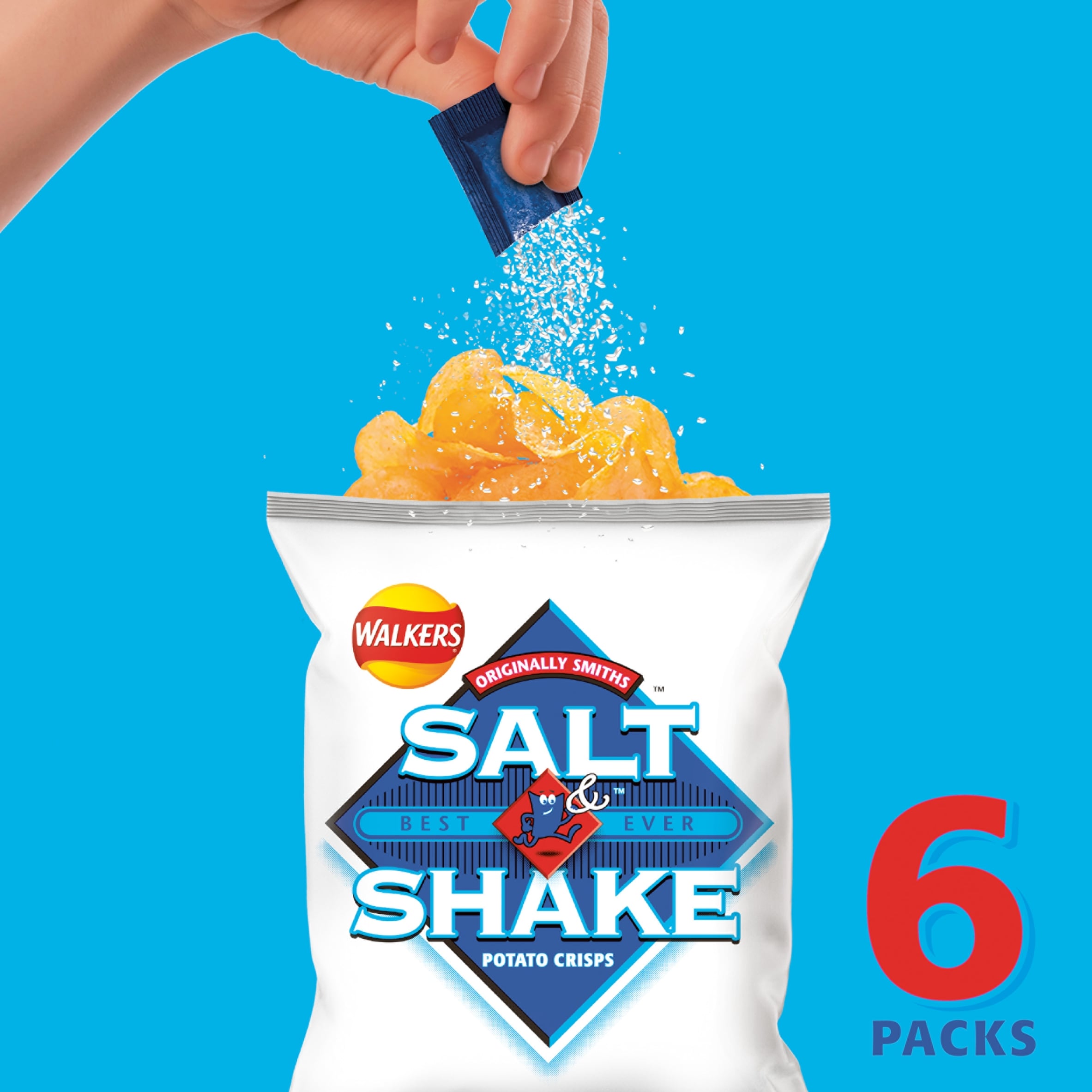 Walkers Salt & Shake Multipack Crisps 6x24g thumbnail 2