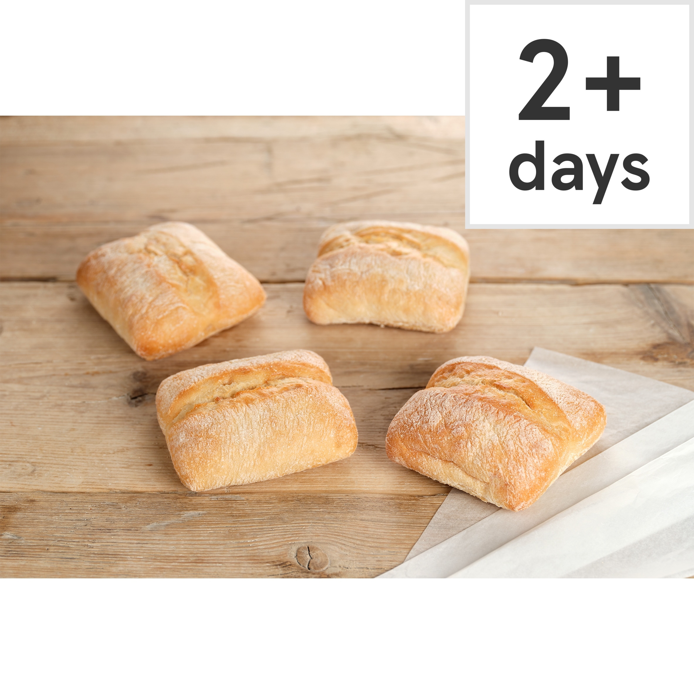 Tesco Ciabatta Roll 4 Pack