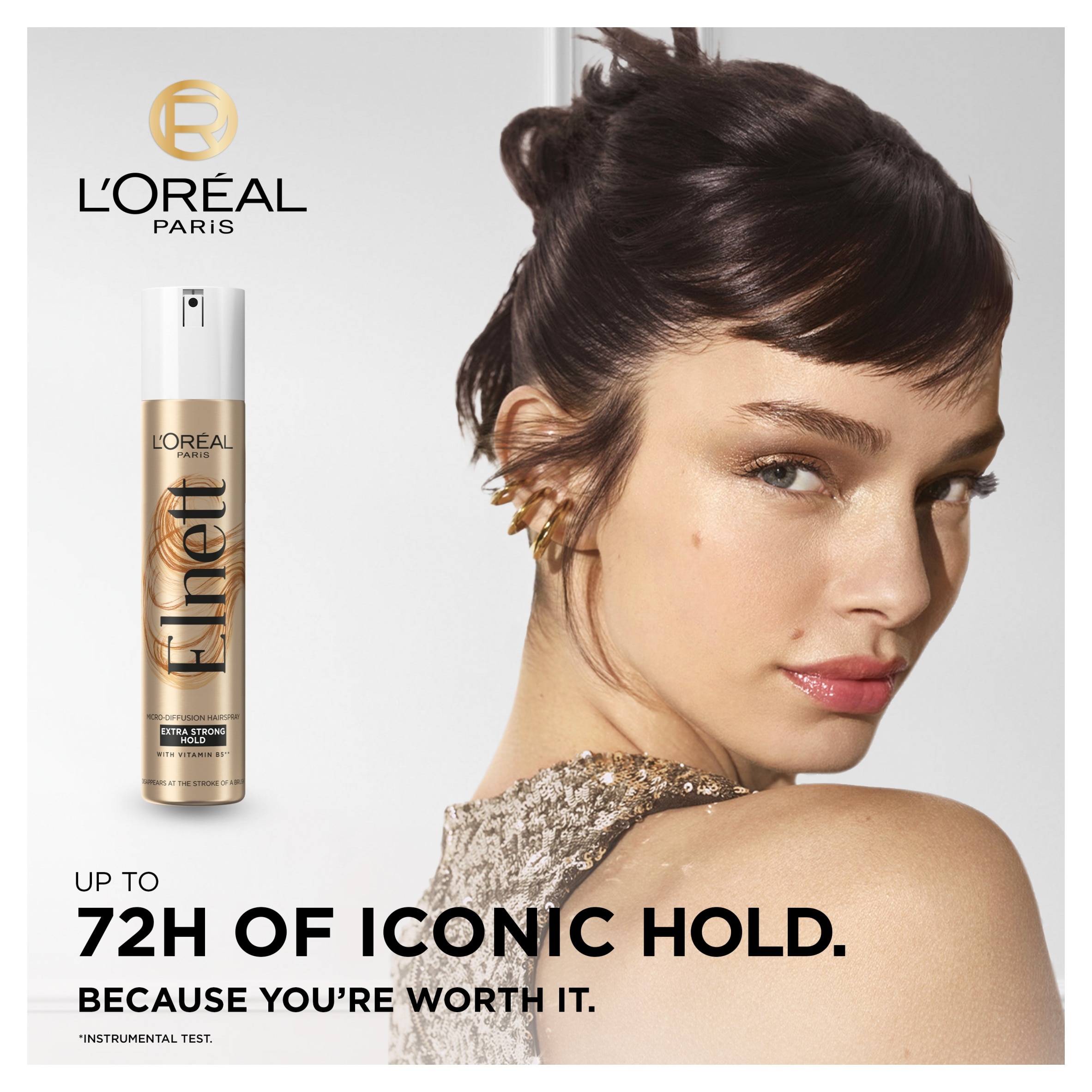 L'Oreal Paris Elnett Extra Strong Hold Hairspray 200ml thumbnail 2
