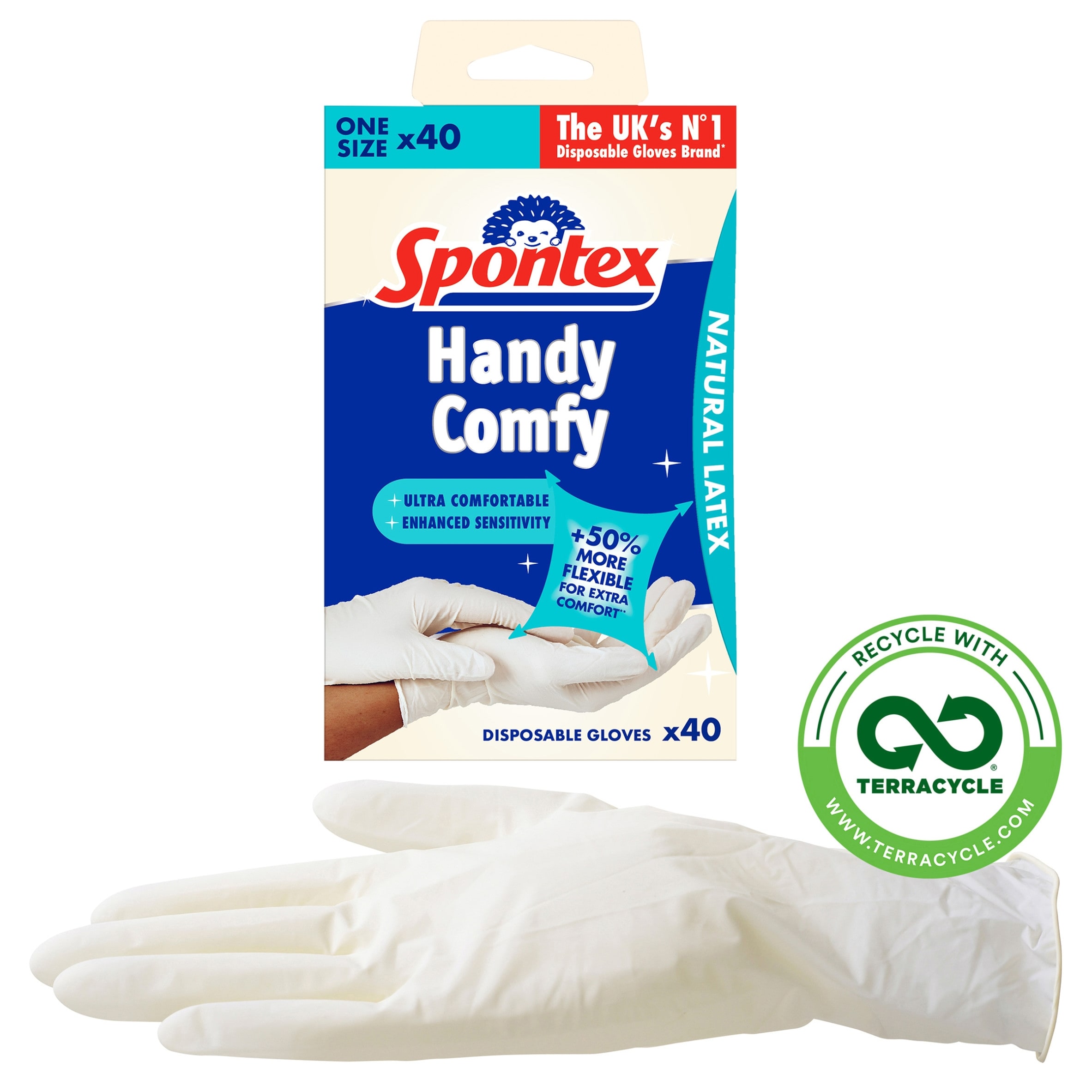 Spontex Disposable Gloves 40 Pack thumbnail 2