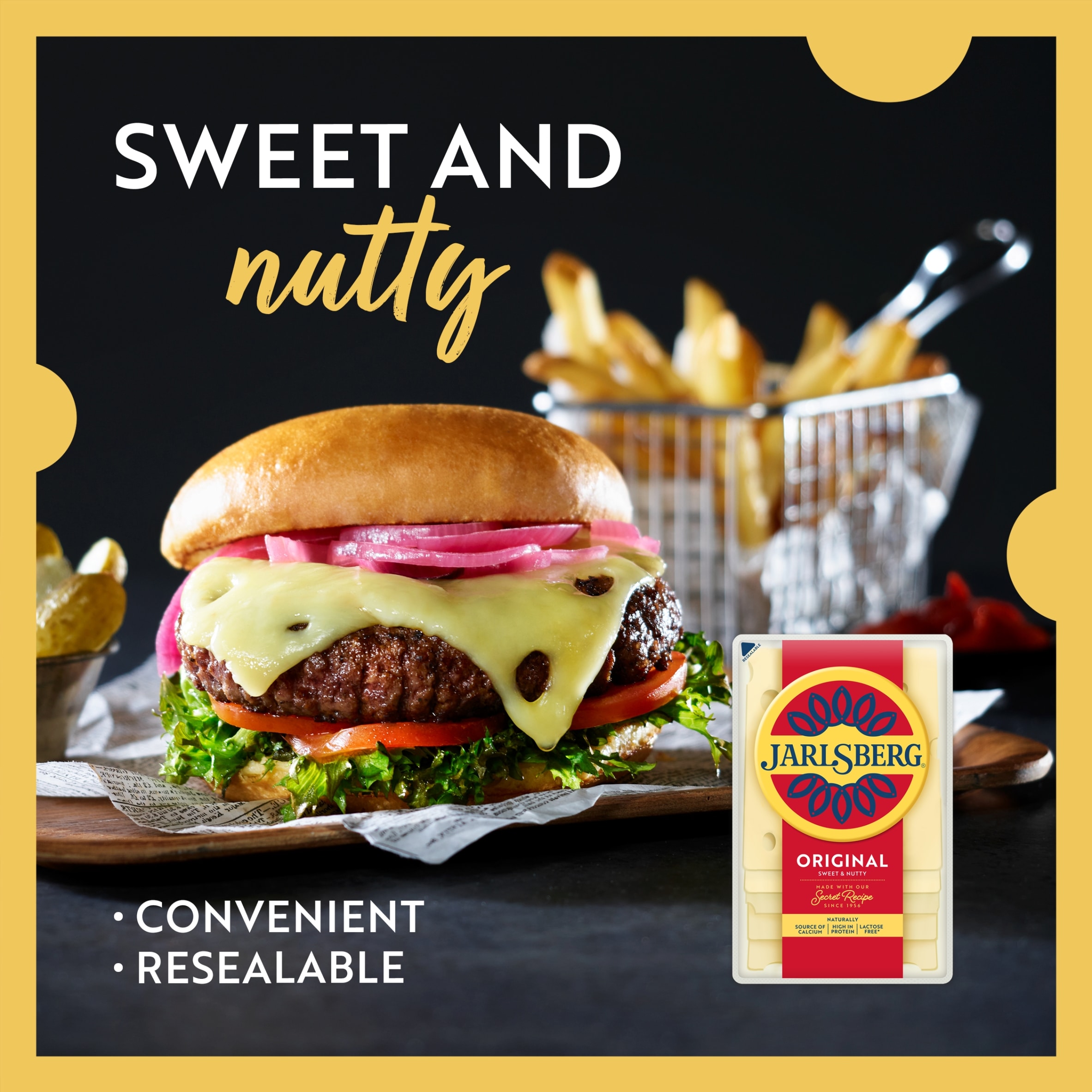 Jarlsberg Original Cheese Slices 160g thumbnail 4