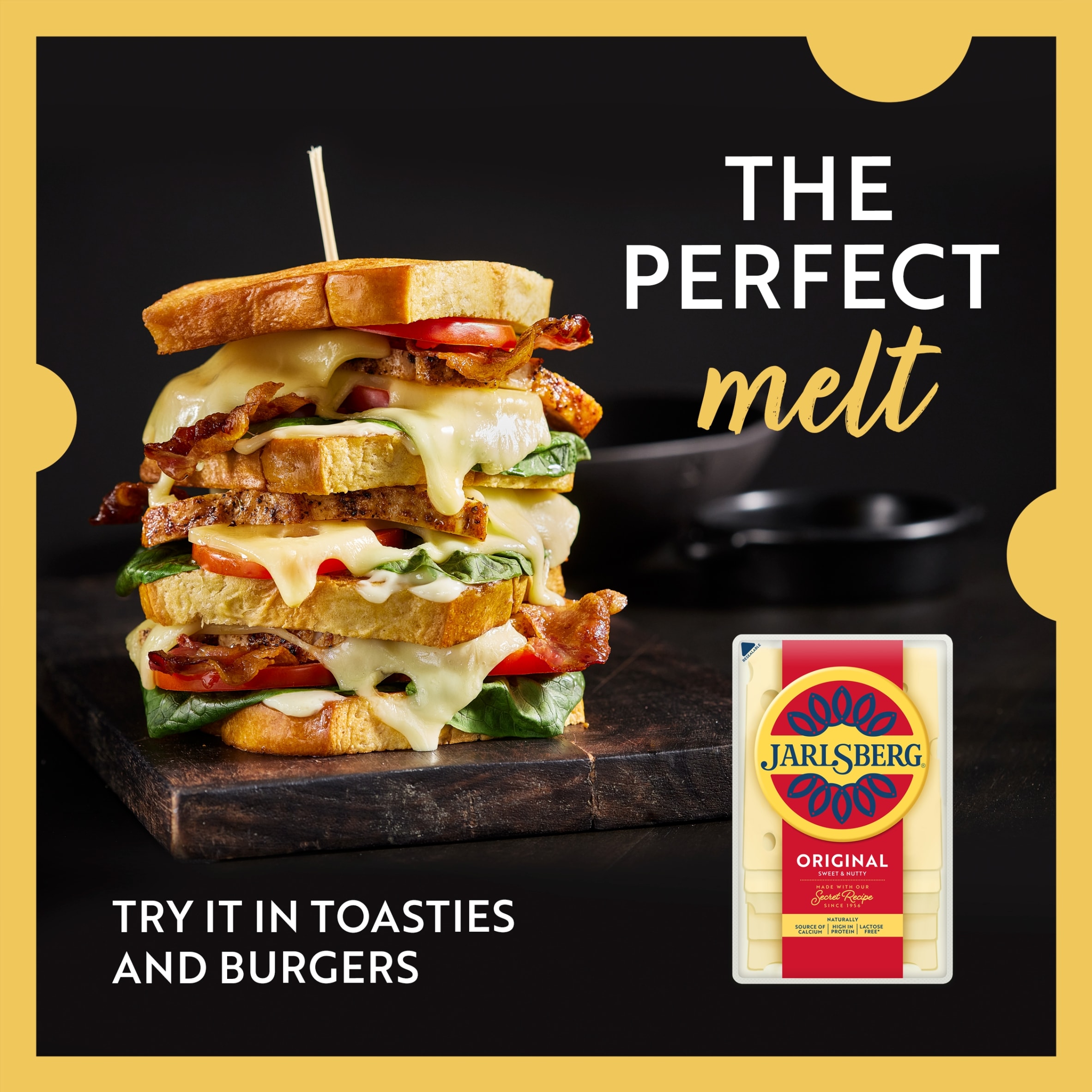 Jarlsberg Original Cheese Slices 160g thumbnail 5